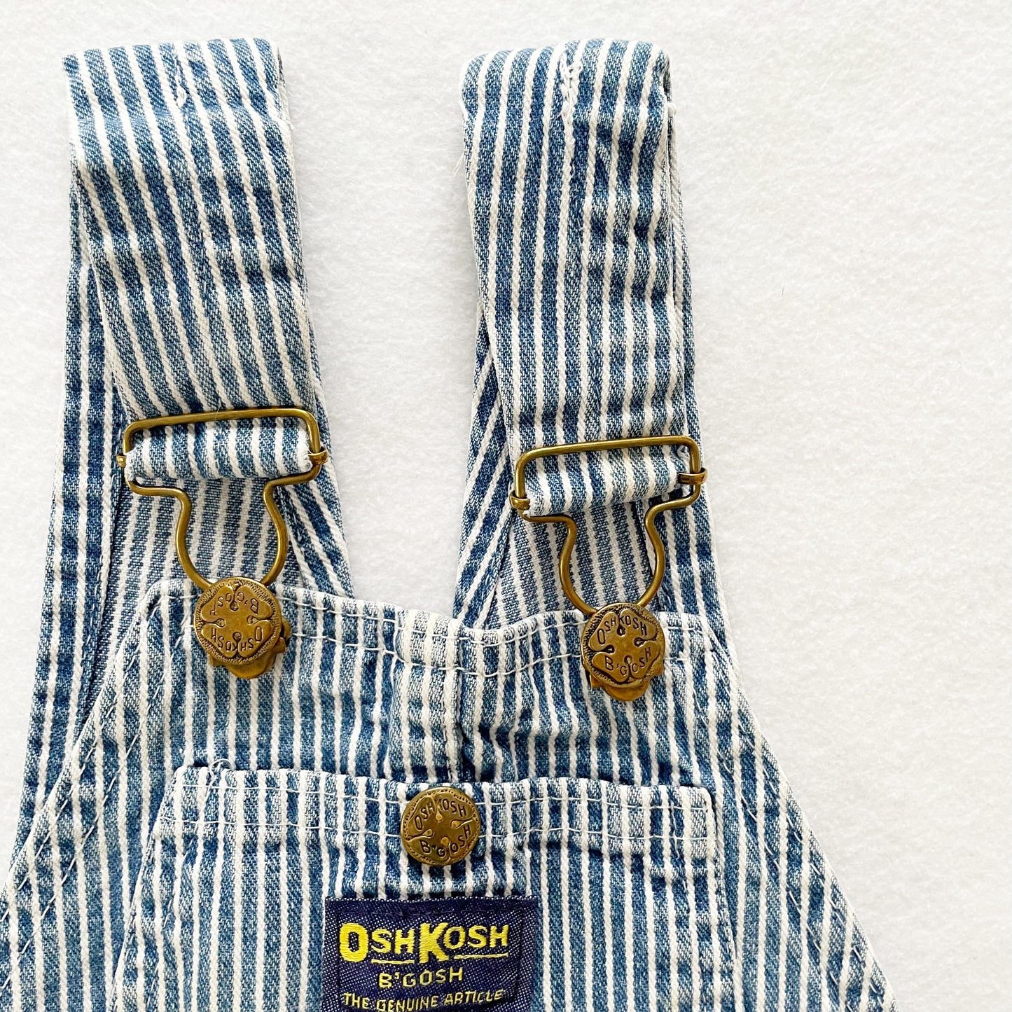 OshKosh Hickory Stripe Denim Overalls