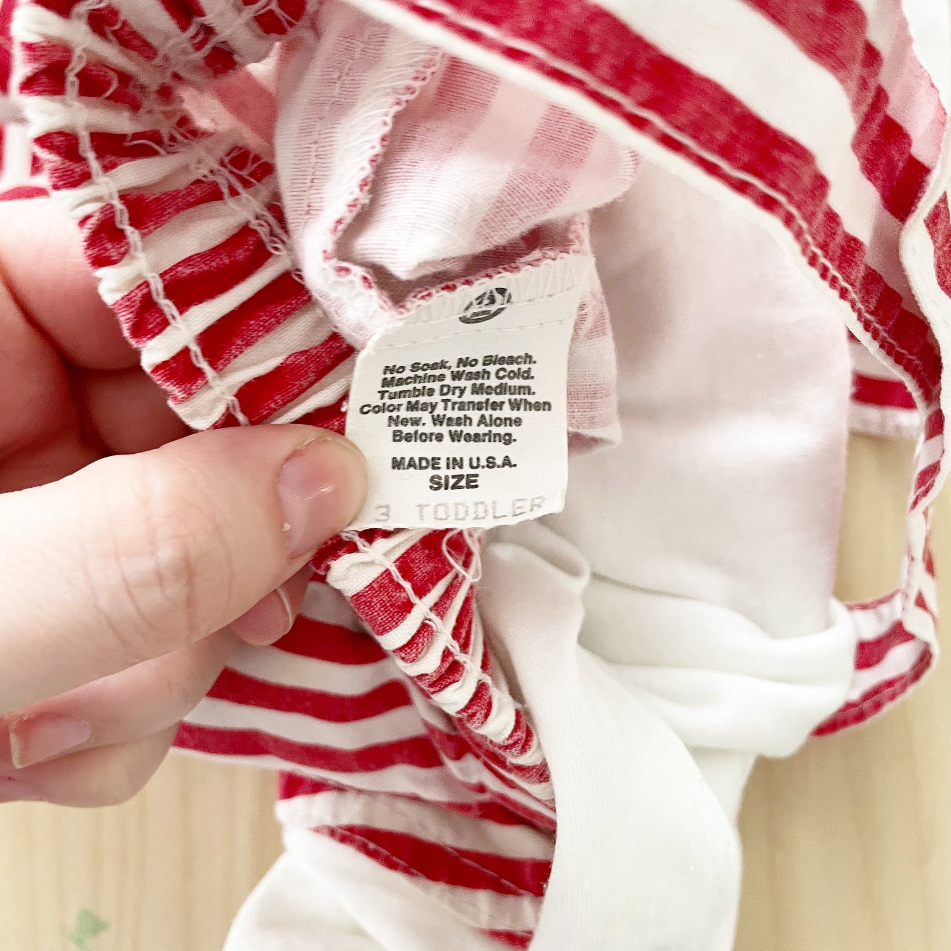 OshKosh Red Stripe Shortalls Set - Yellow Clover Vintage Kids Clothes