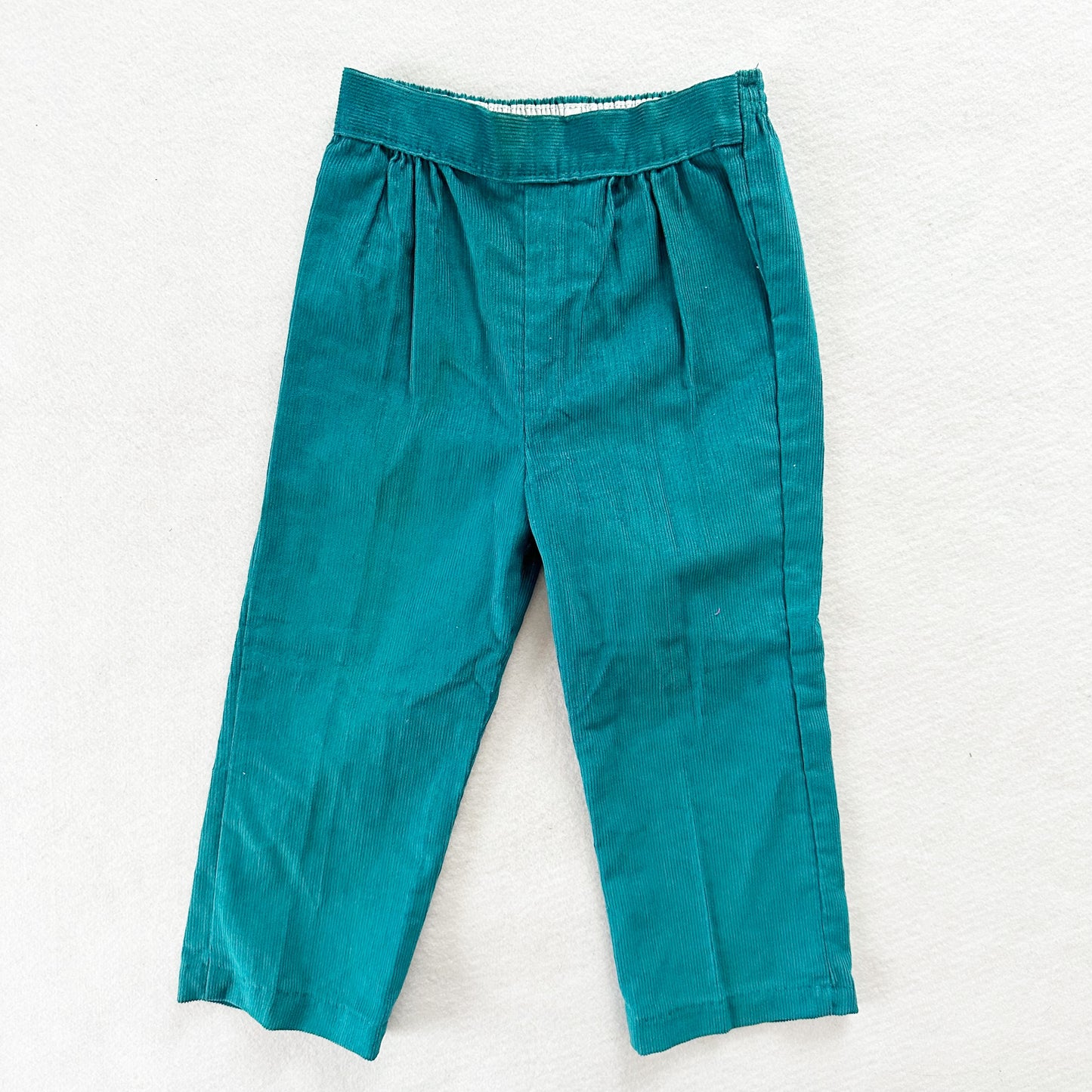 Teenie Genie Tea Girl Cord Pants - Yellow Clover Vintage Kids Clothes