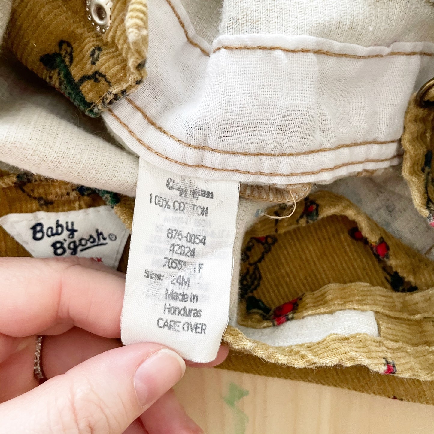 Vintage Baby B’gosh Beaver Cord Jogger Overalls