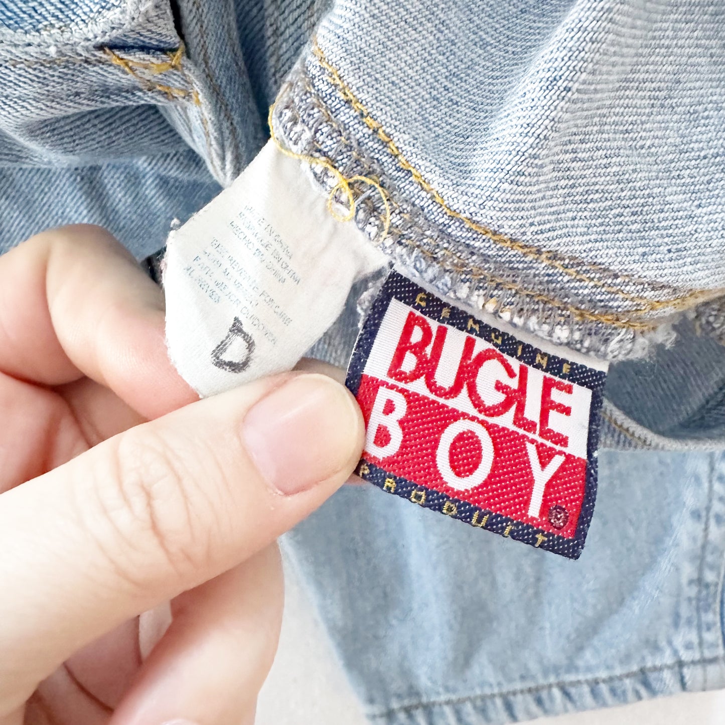 Bugle Boy Lighter Wash Overalls