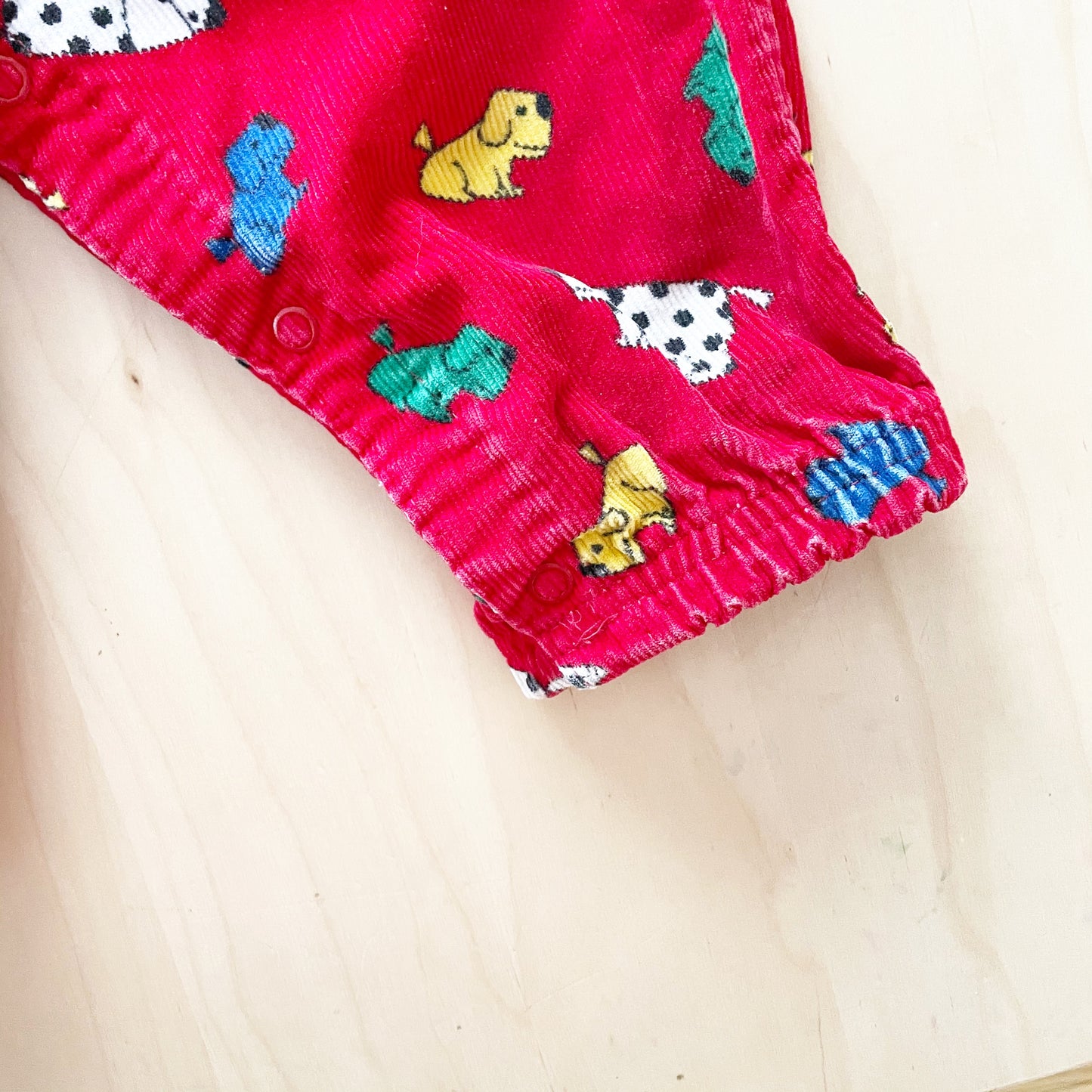 Vintage OshKosh Kennel Club Dog Overalls - Yellow Clover Vintage Kids Clothes