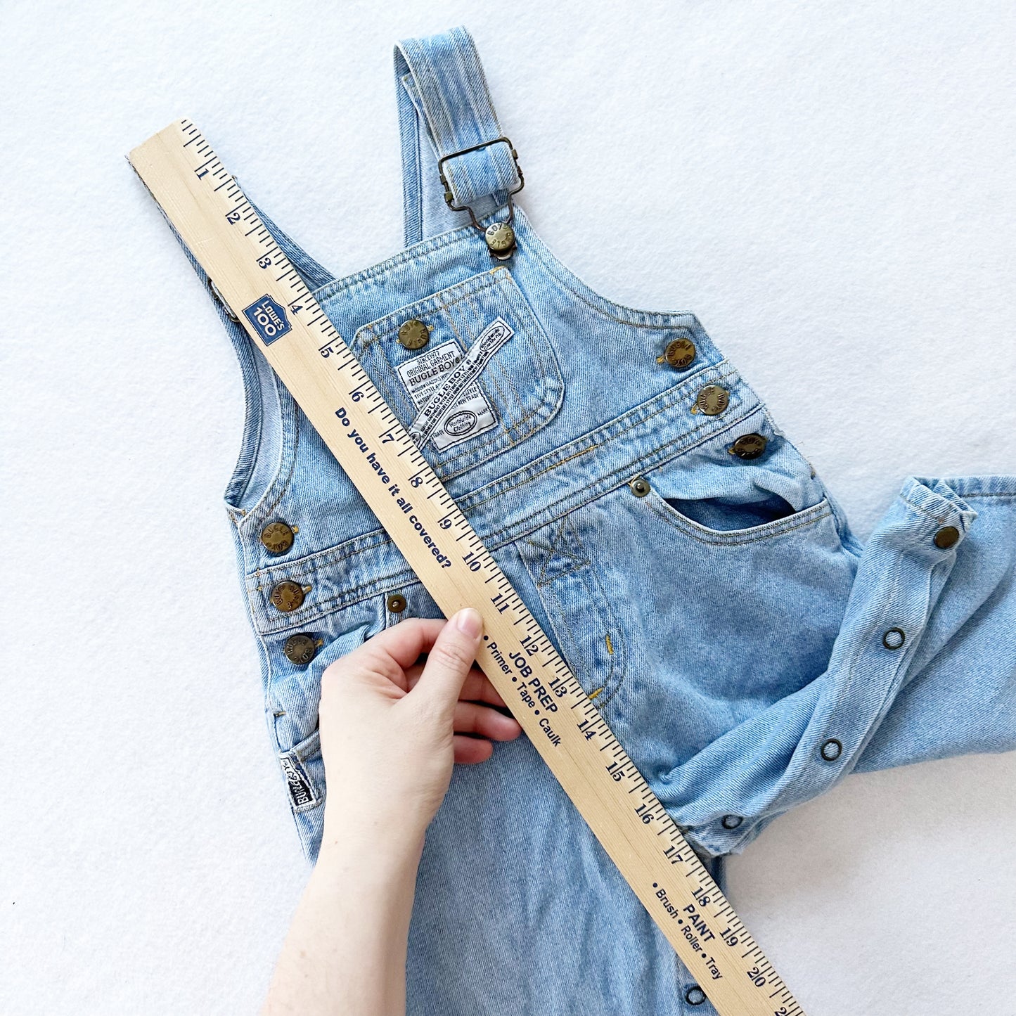 Bugle Boy Lighter Wash Overalls