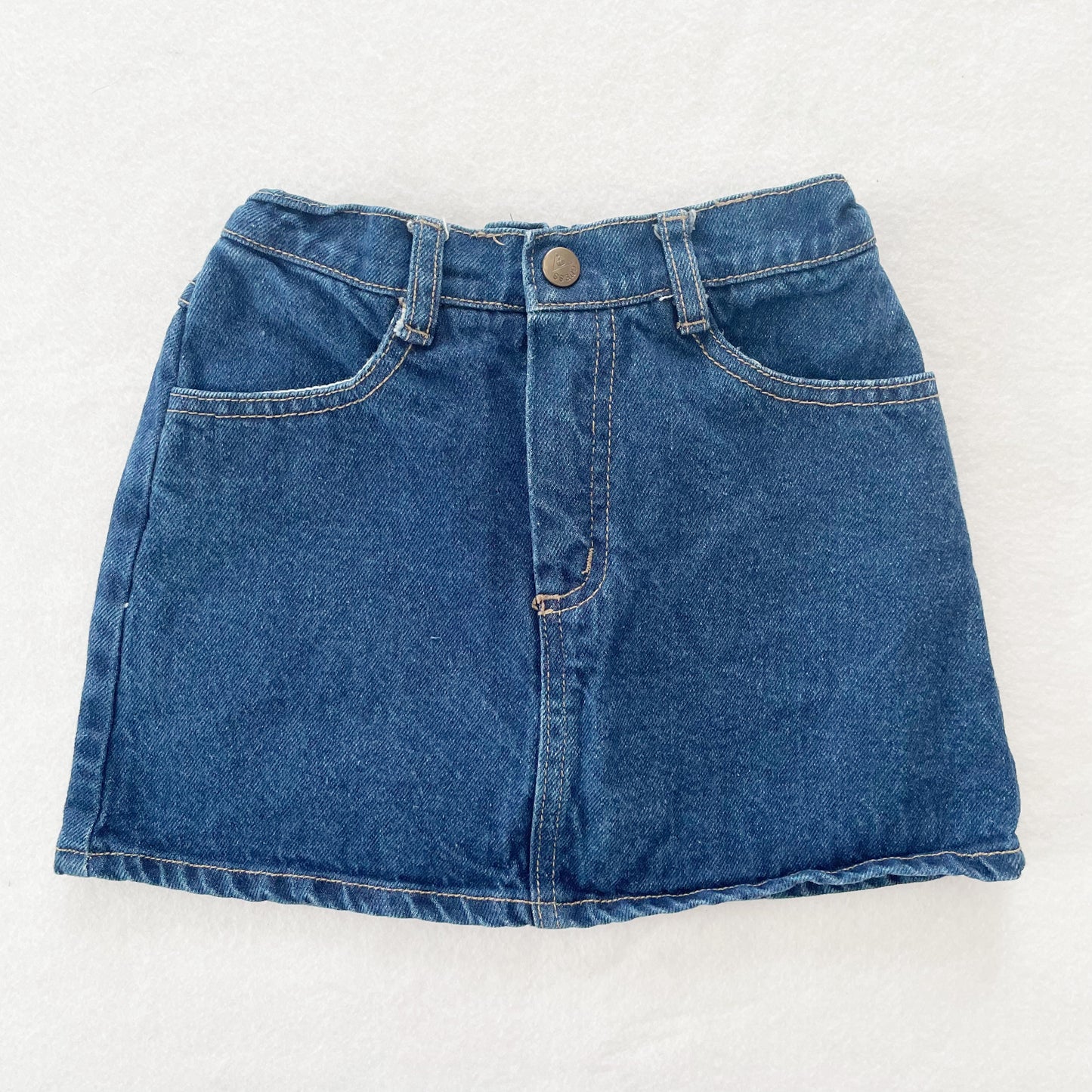 Guess Dark Wash Denim Skirt • 5y - Yellow Clover Vintage Kids Clothes
