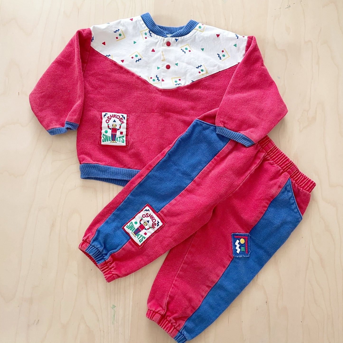 Vintage OshKosh Geo Print Outfit