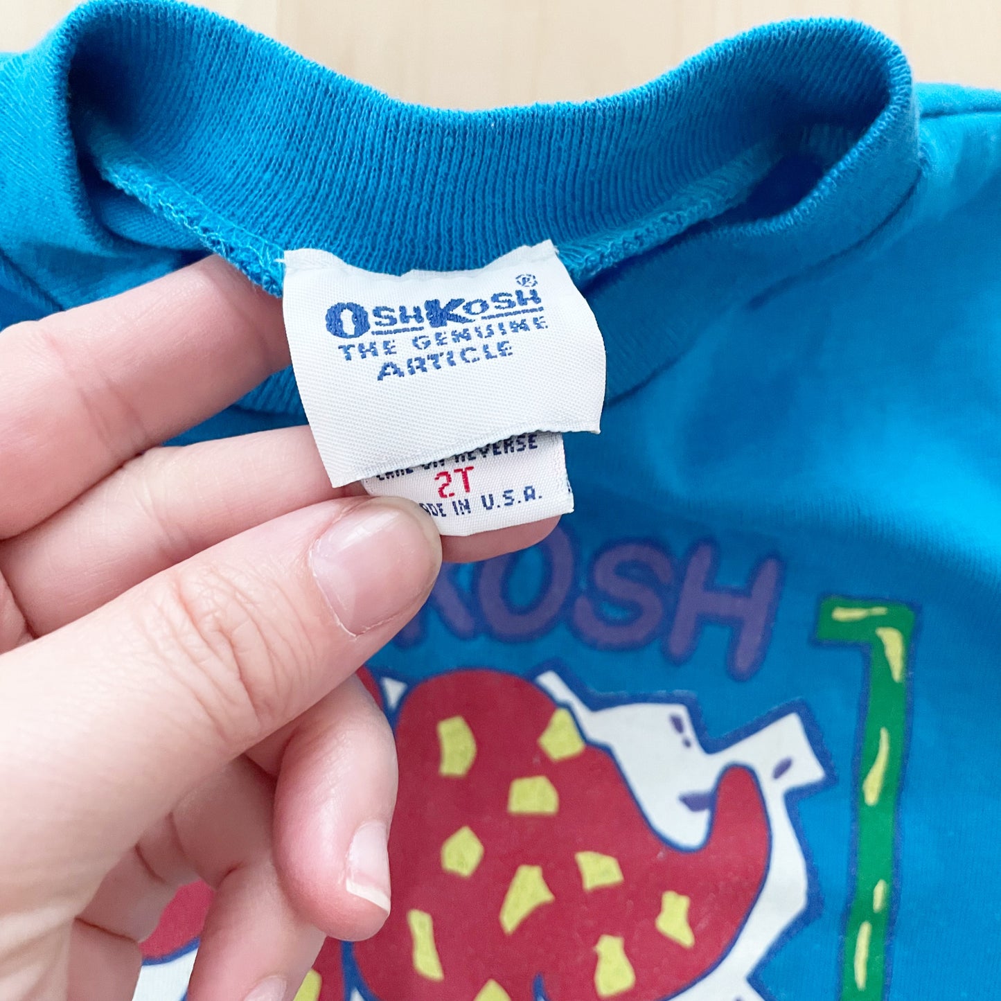 OshKosh Dinosaur Tee - Yellow Clover Vintage Kids Clothes