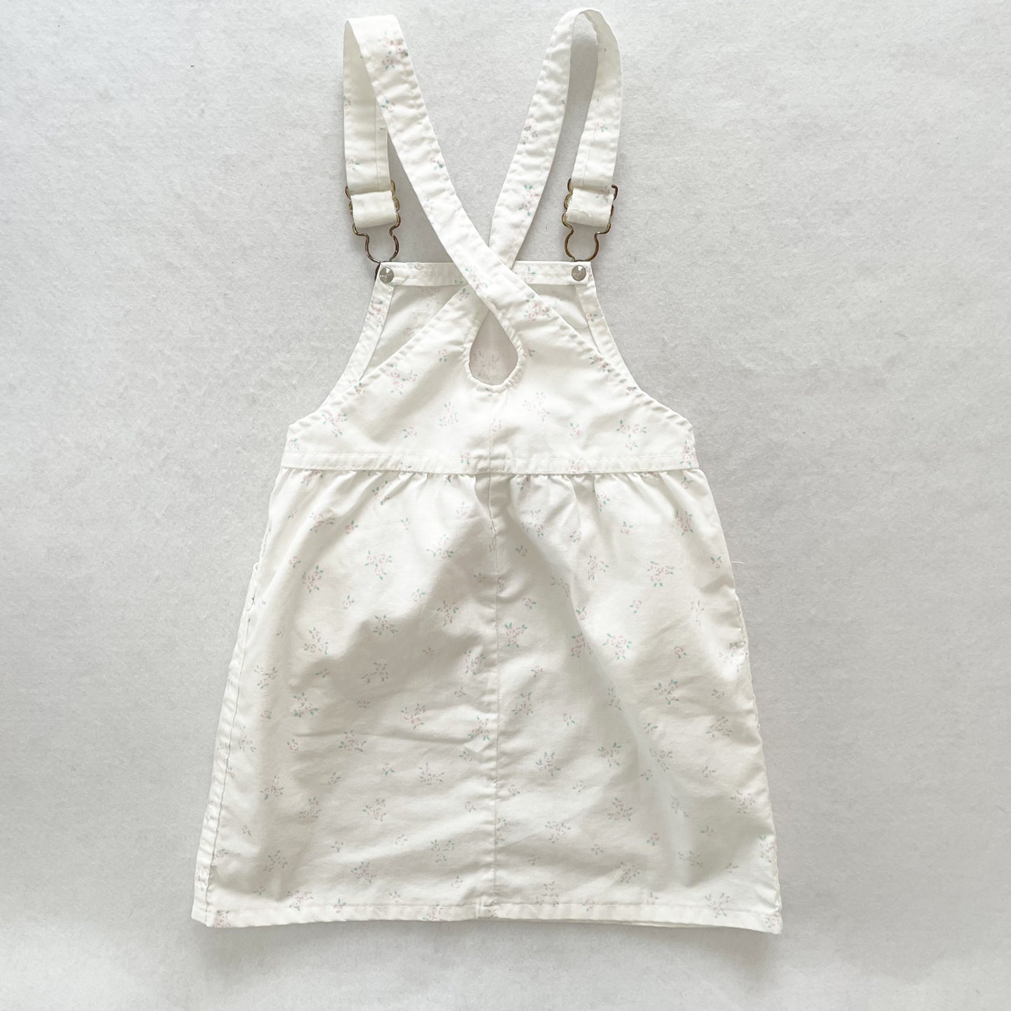 OshKosh Floral Keyhole Skirtall - Yellow Clover Vintage Kids Clothes