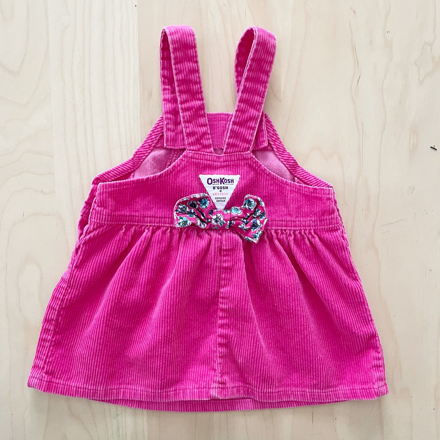 OshKosh Floral Bow Back Skirtall - Yellow Clover Vintage Kids Clothes