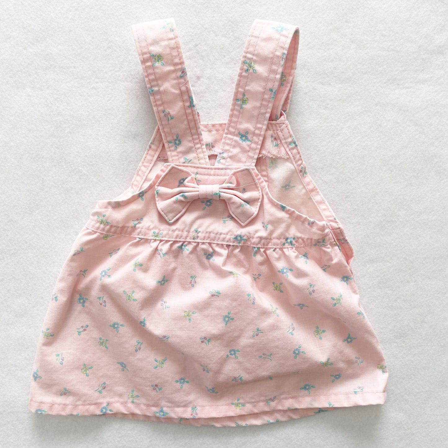 OshKosh Floral Bow Back Skirtall - Yellow Clover Vintage Kids Clothes