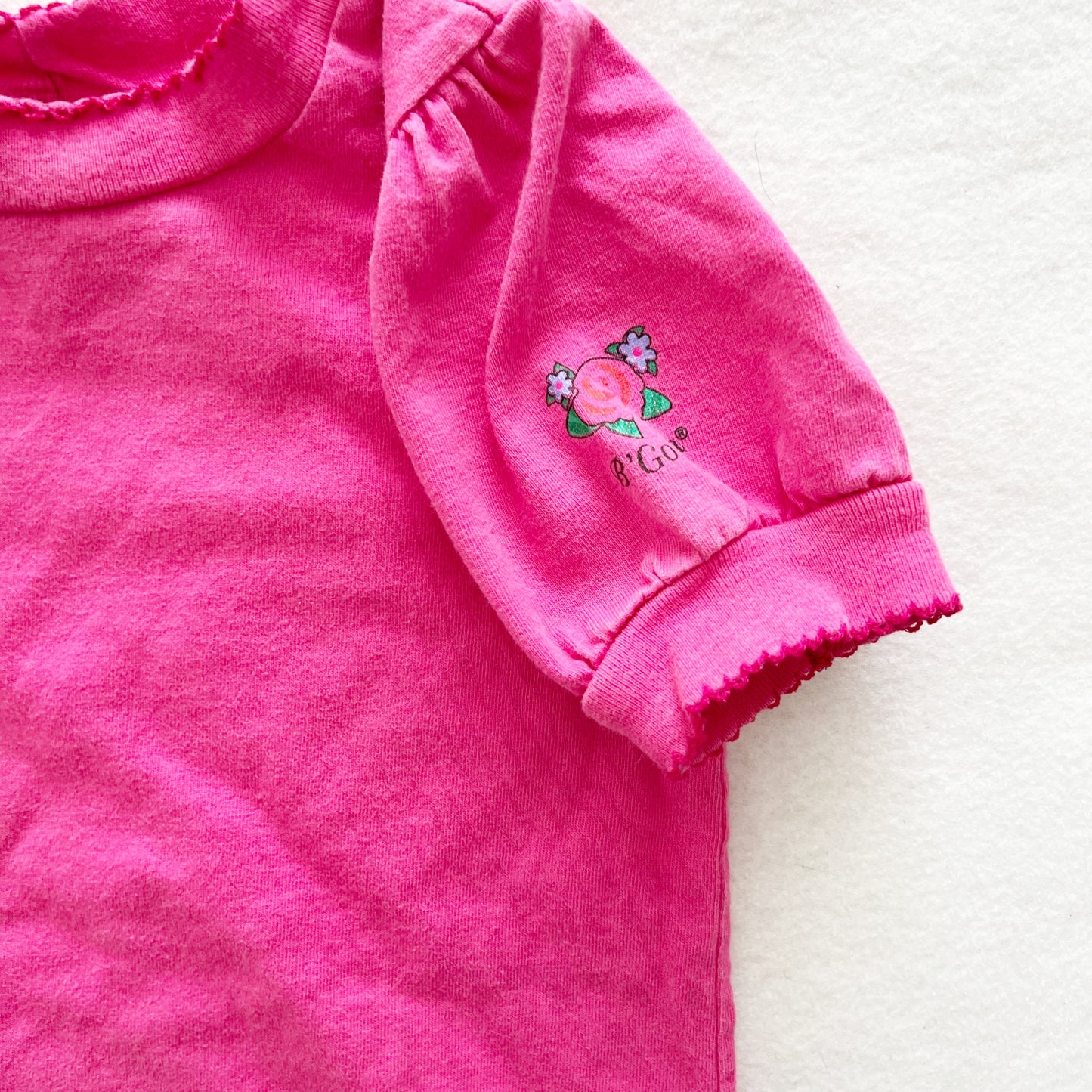 Baby B’gosh Rose Graphic Layer Tee - Yellow Clover Vintage Kids Clothes