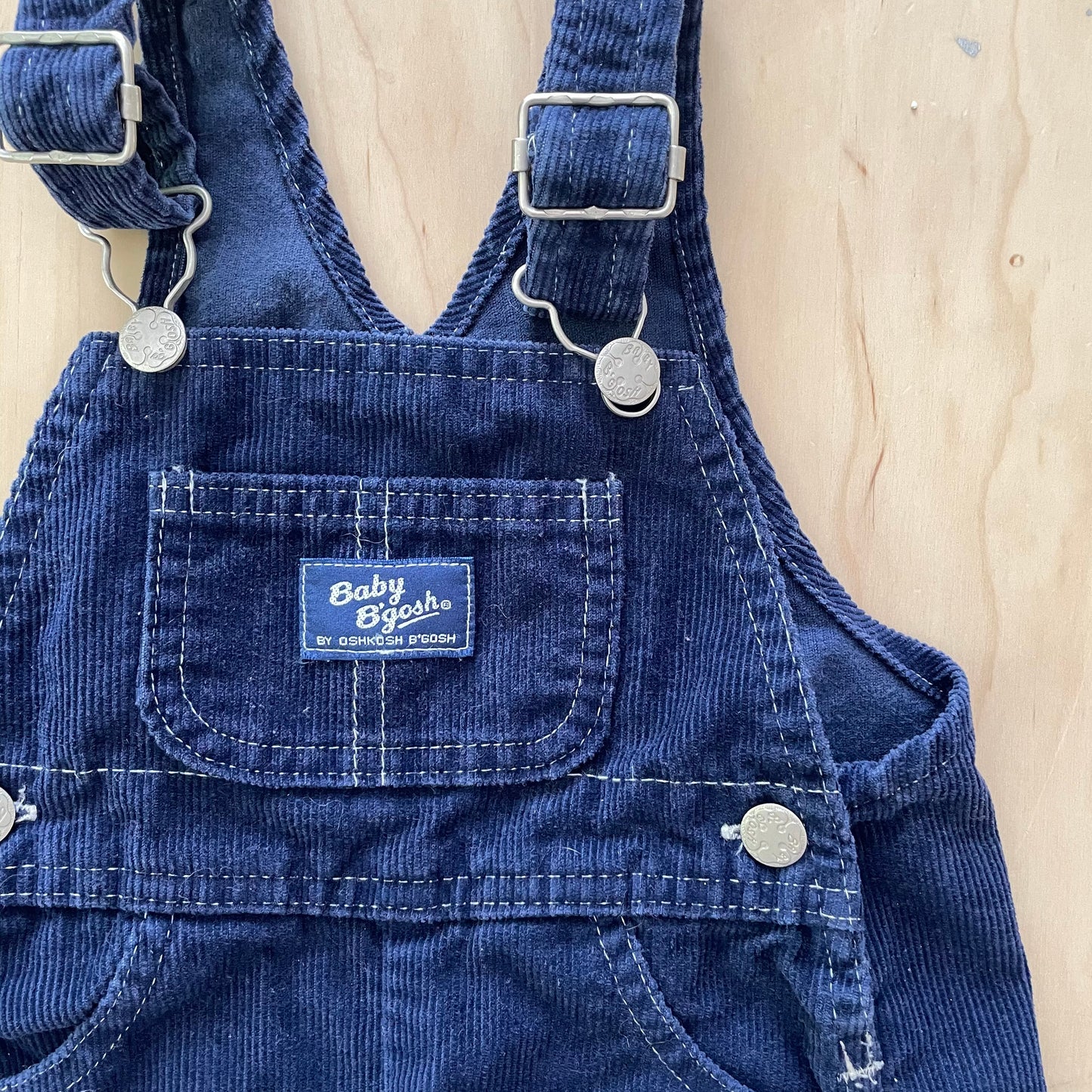 Baby B’gosh Navy Cord Overalls - Yellow Clover Vintage Kids Clothes