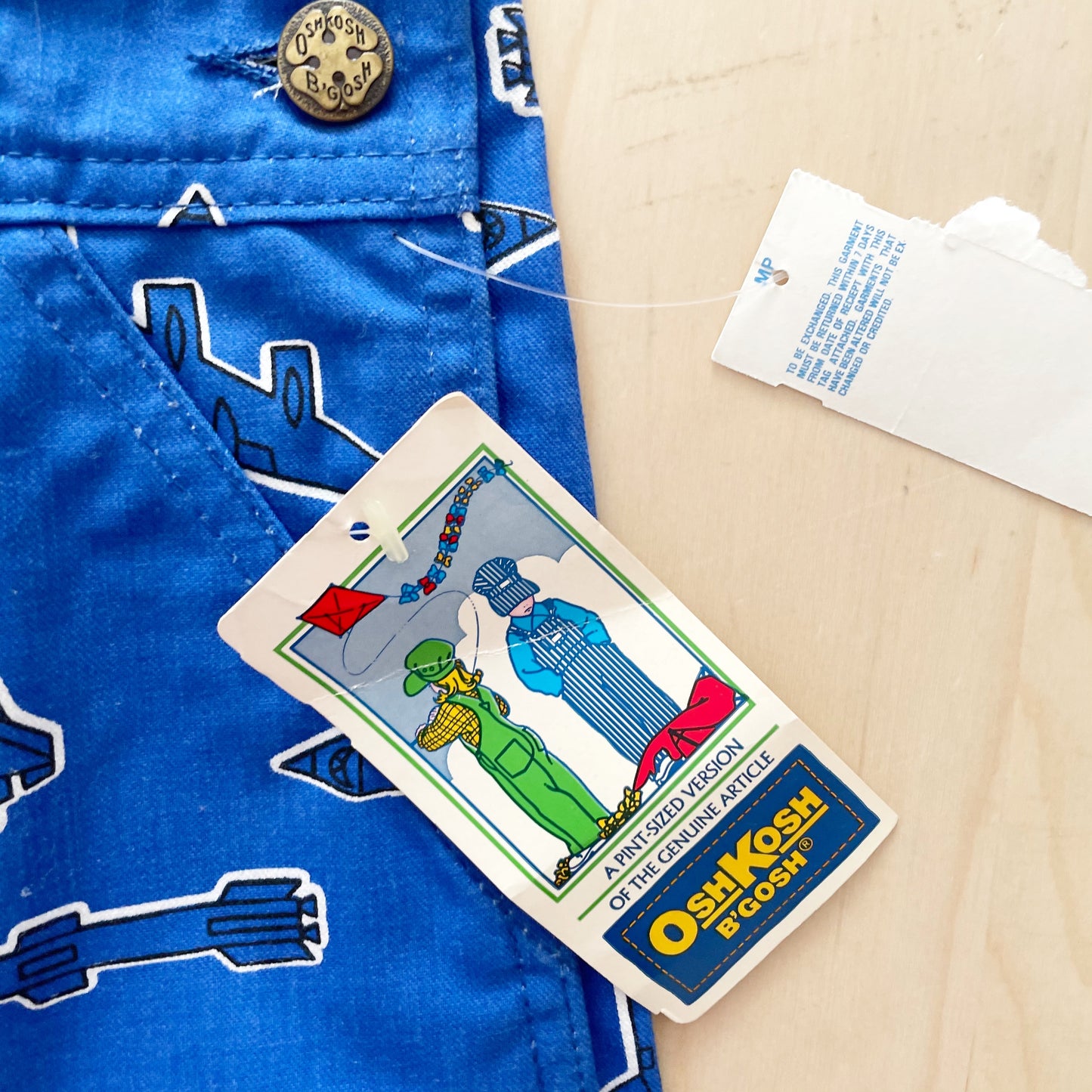 OshKosh Jet Airplane Print Shortalls