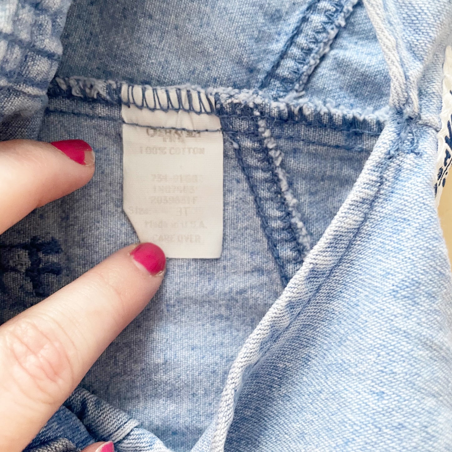 OshKosh Light Wash Denim Shortalls