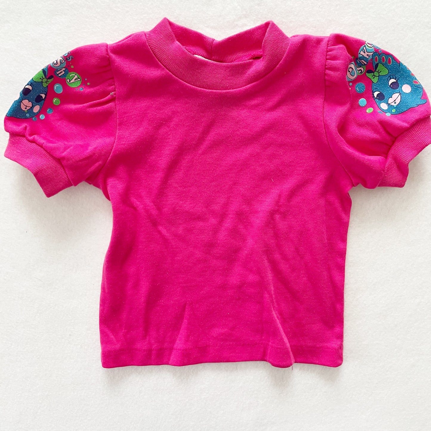 OshKosh Fishy Top - Yellow Clover Vintage Kids Clothes