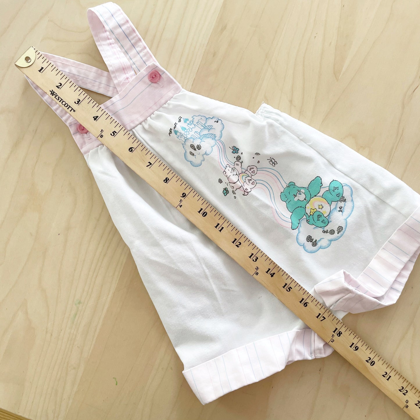 Vintage Care Bears Romper - Yellow Clover Vintage Kids Clothes