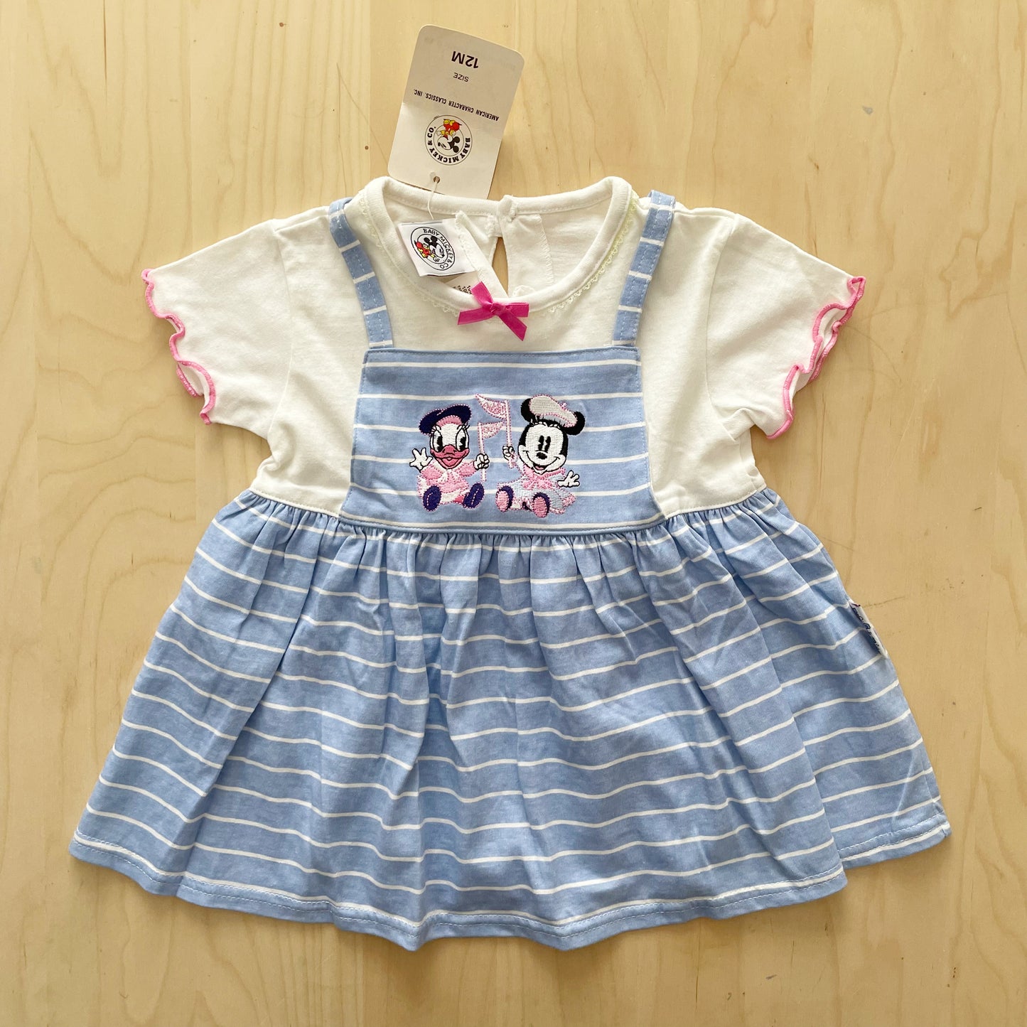 New Old Stock Baby Mickey & Co. Dress - Yellow Clover Vintage Kids Clothes