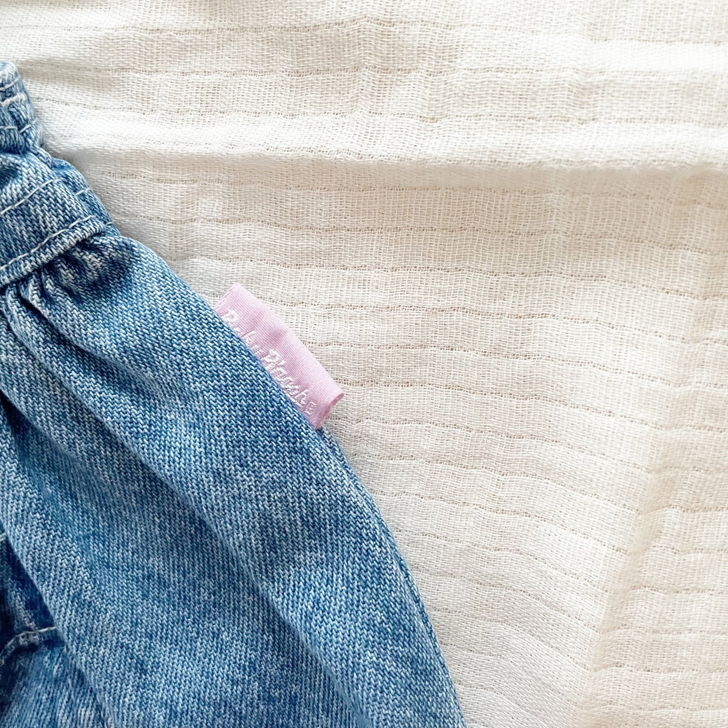 Baby B’gosh Lighter Denim Dress - Yellow Clover Vintage Kids Clothes