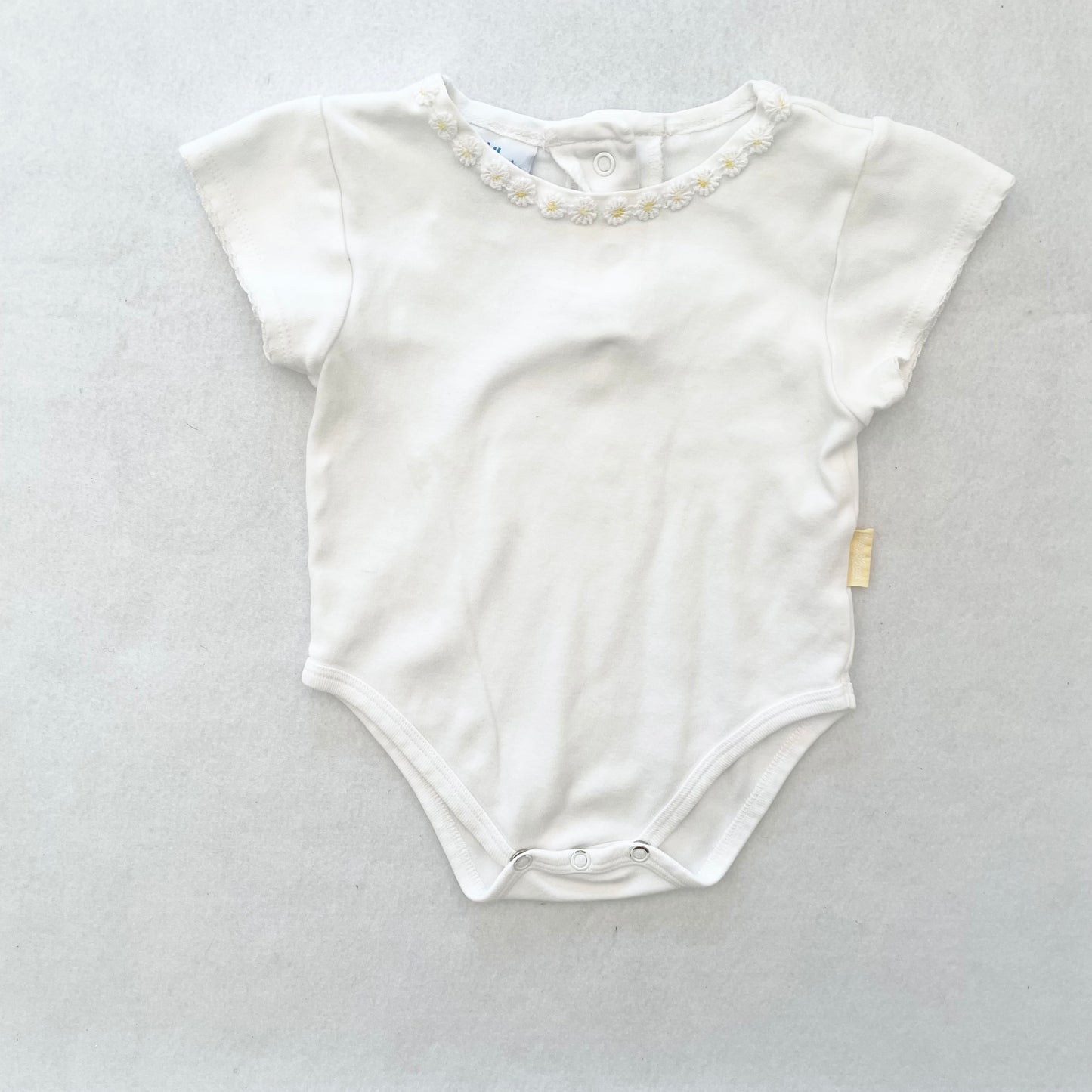 Baby B’gosh Gingham Romper Set - Yellow Clover Vintage Kids Clothes