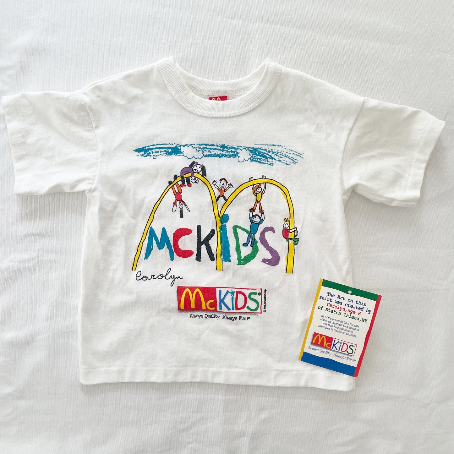 McKids Coloring Contest Graphic Tee • 4T - Yellow Clover Vintage Kids Clothes