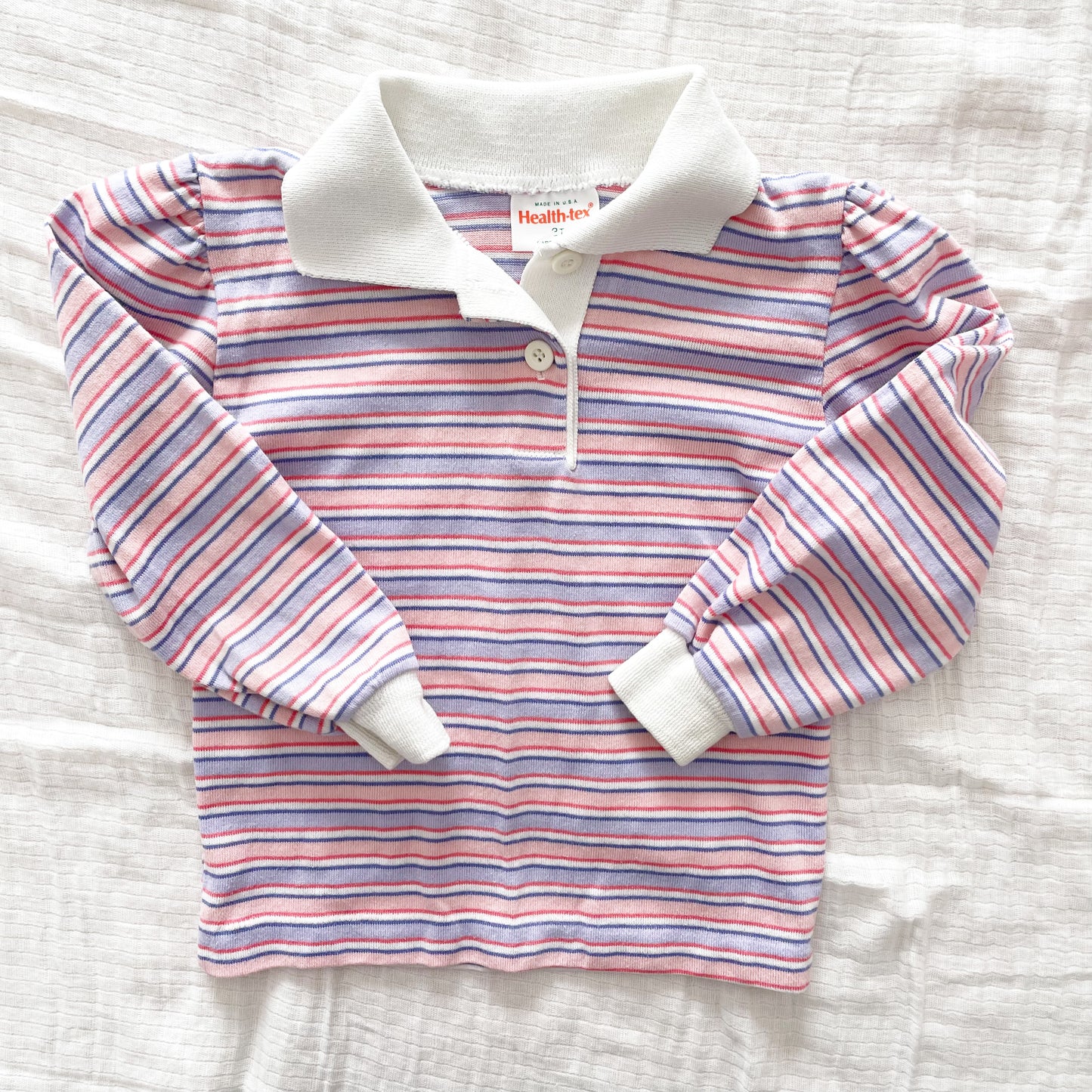 Healthtex Striped Collared Top