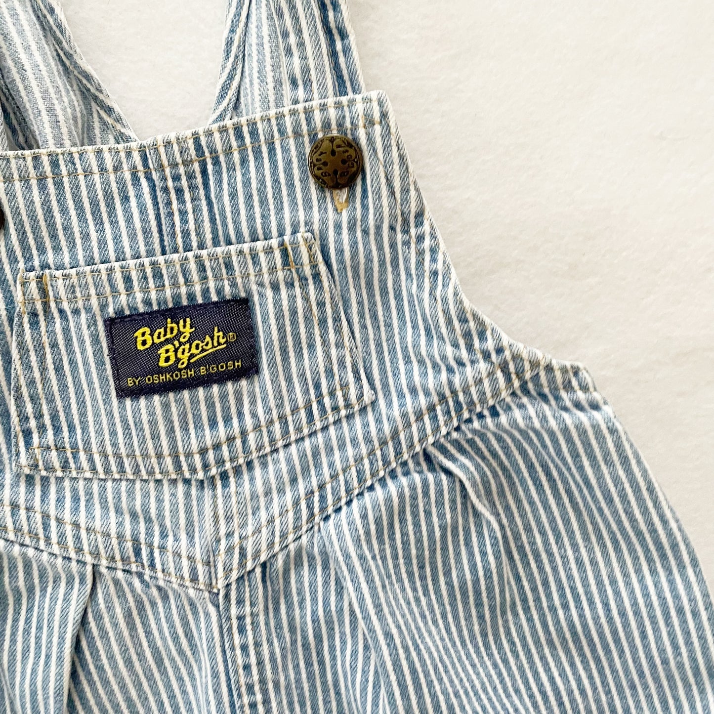 Baby B’gosh Hickory Stripe Bubble Overalls