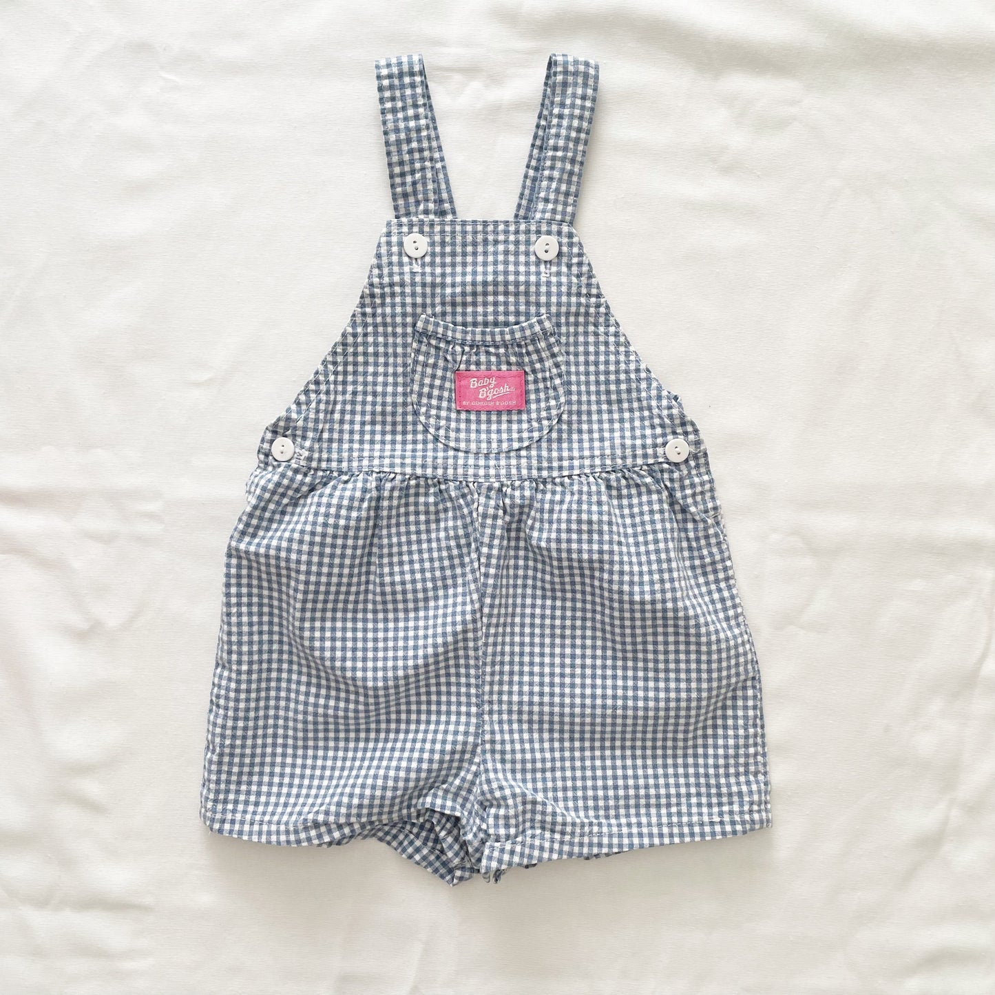 Baby B’gosh Blue Gingham Shortalls