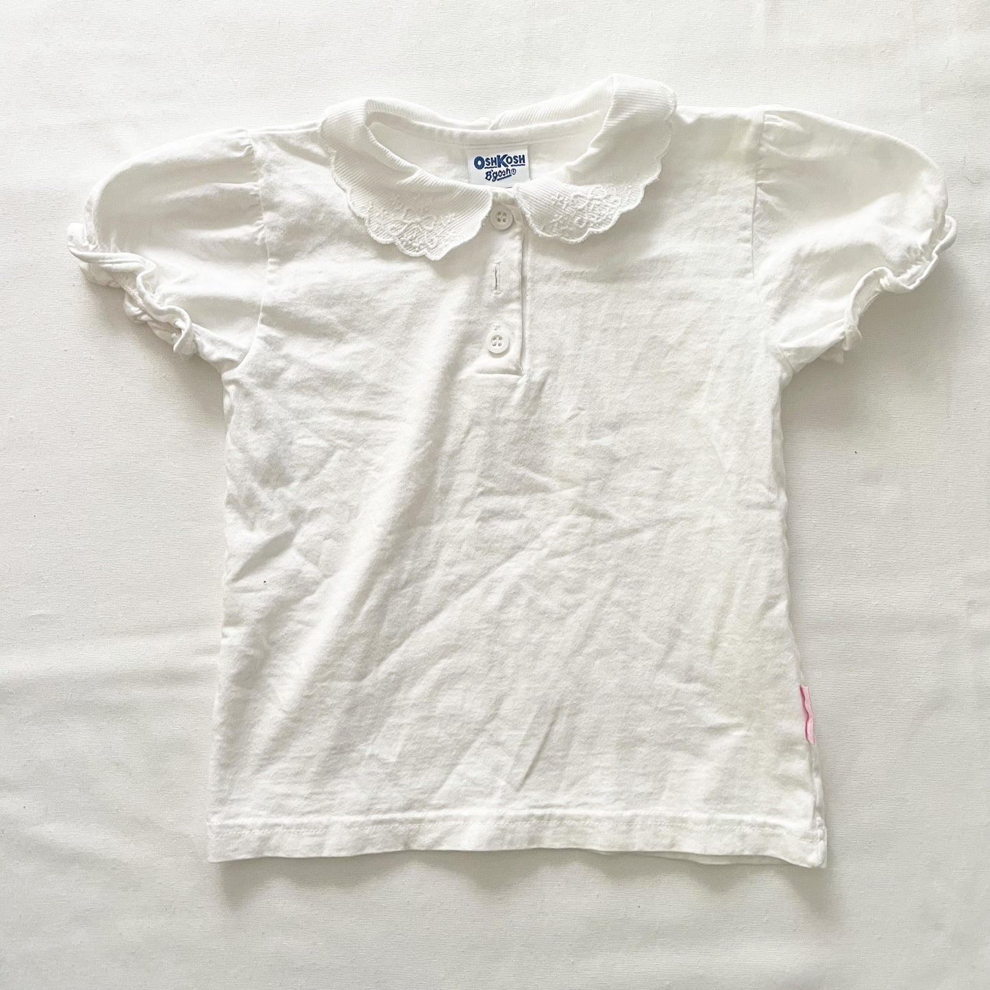 OshKosh Embroidered Collar Layer Top - Yellow Clover Vintage Kids Clothes