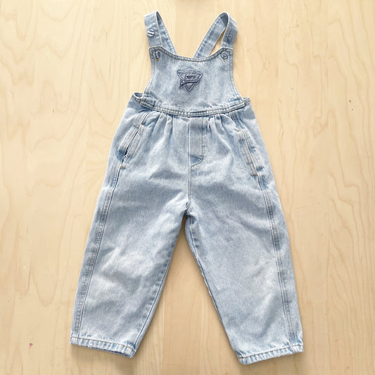 Vintage Guess Light Wash Button Overalls - Yellow Clover Vintage Kids Clothes