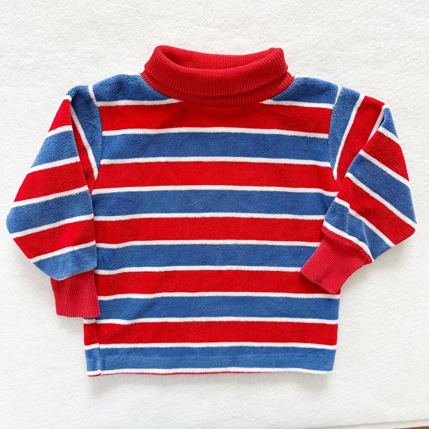 Healthtex Velour Striped Top - Yellow Clover Vintage Kids Clothes
