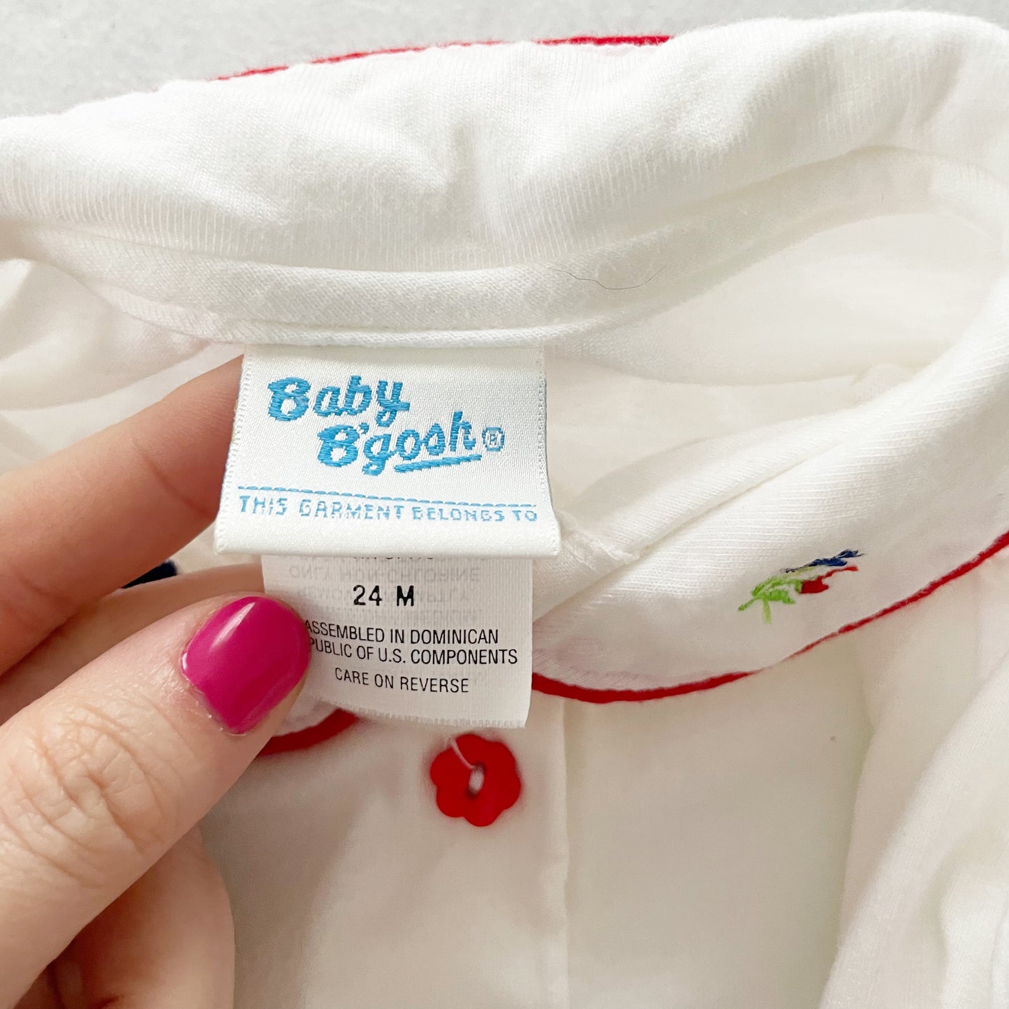 Baby B’gosh Flower Embroidered Layer Top - Yellow Clover Vintage Kids Clothes