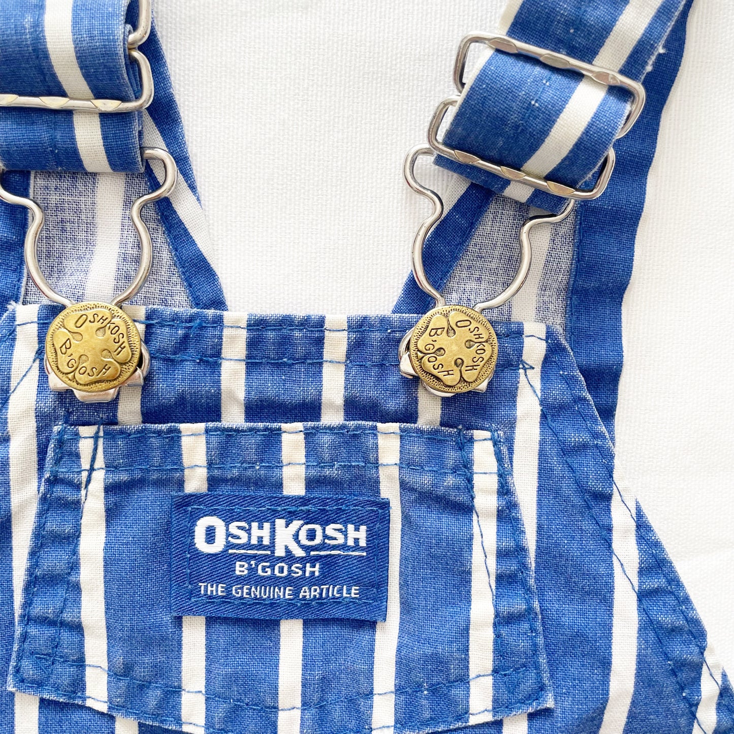 OshKosh Royal Blue Stripe Shortalls