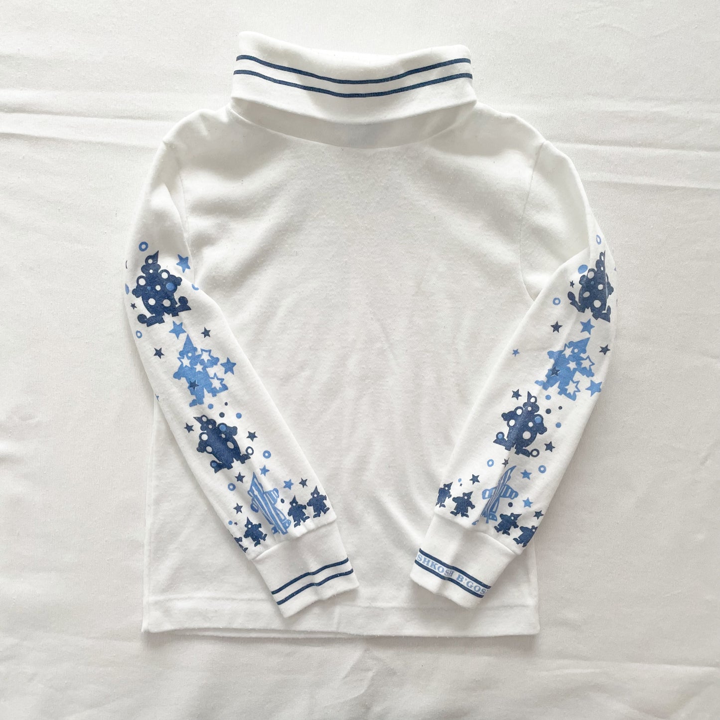 OshKosh Clown Graphic Turtleneck Top - Yellow Clover Vintage Kids Clothes