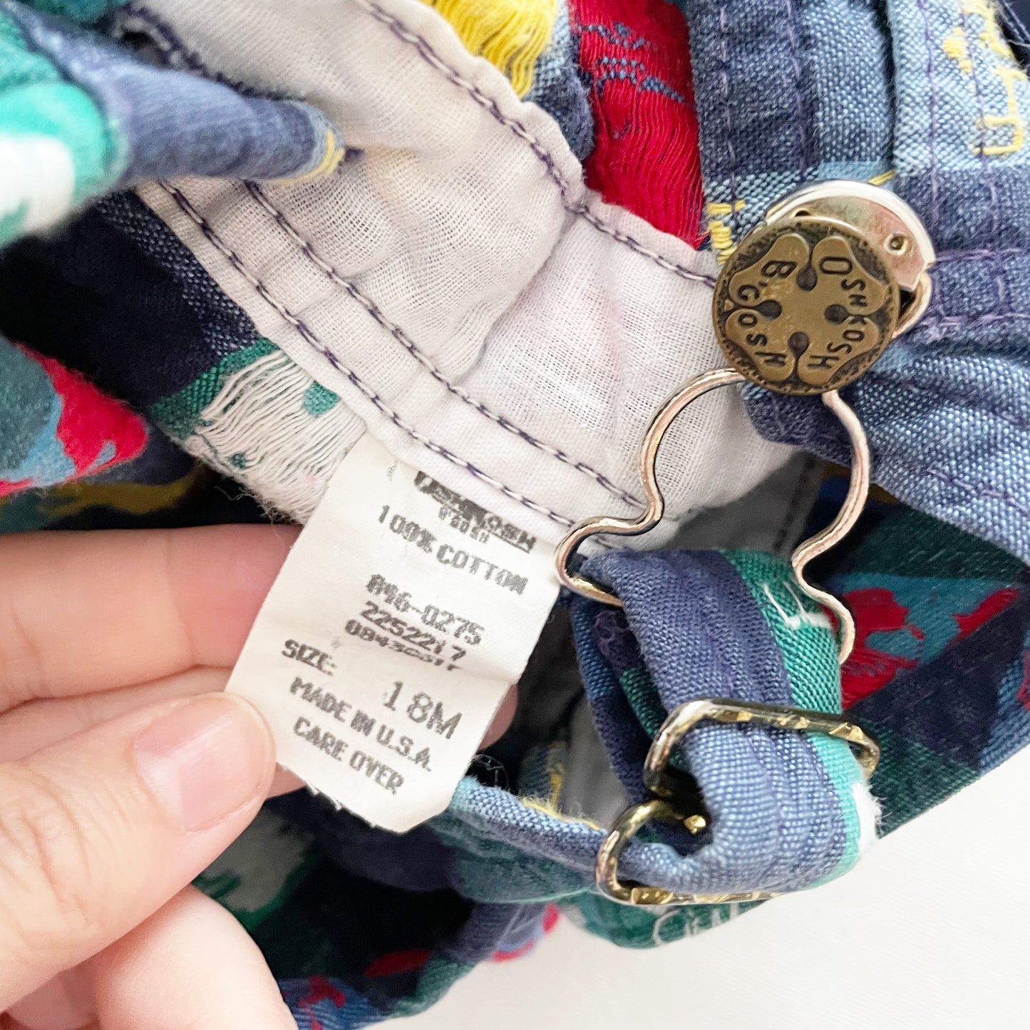 OshKosh Gingham Airplane Woven Overalls