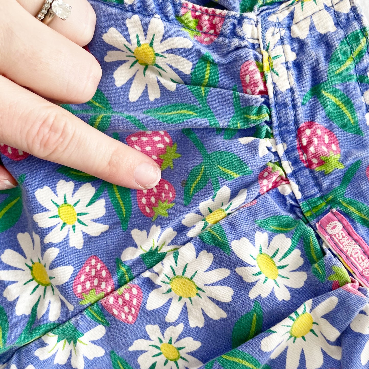 OshKosh Strawberry Daisy Set - Yellow Clover Vintage Kids Clothes
