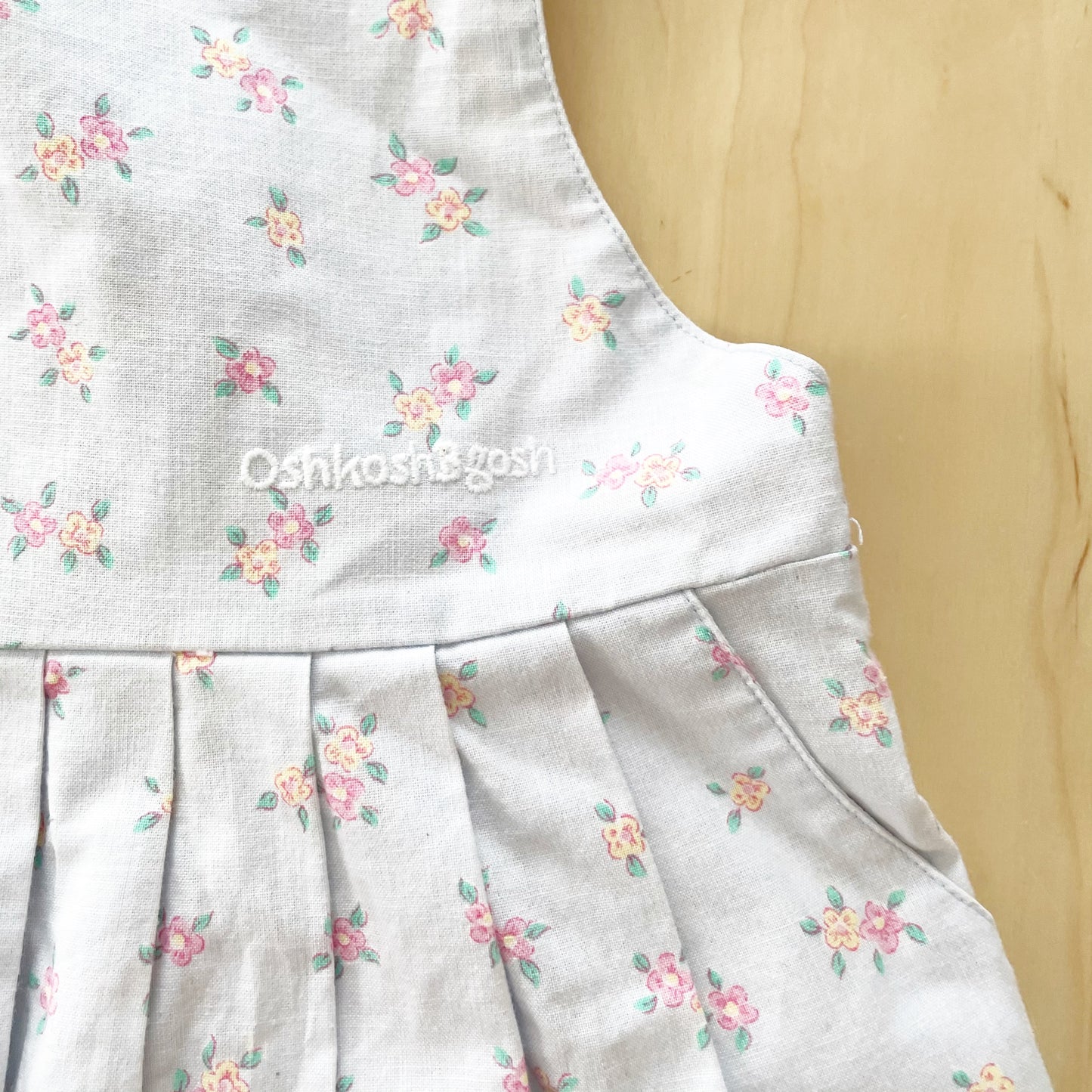 Vintage OshKosh Dainty Floral Dress - Yellow Clover Vintage Kids Clothes