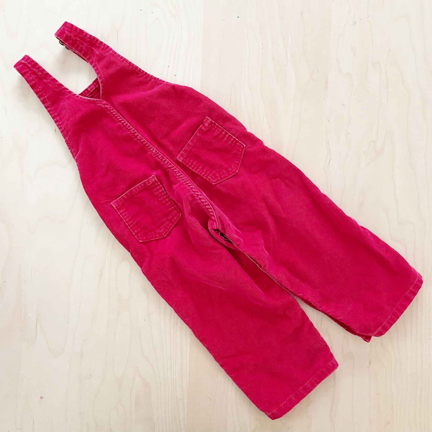 Lands’ End Red Cord Overalls - Yellow Clover Vintage Kids Clothes