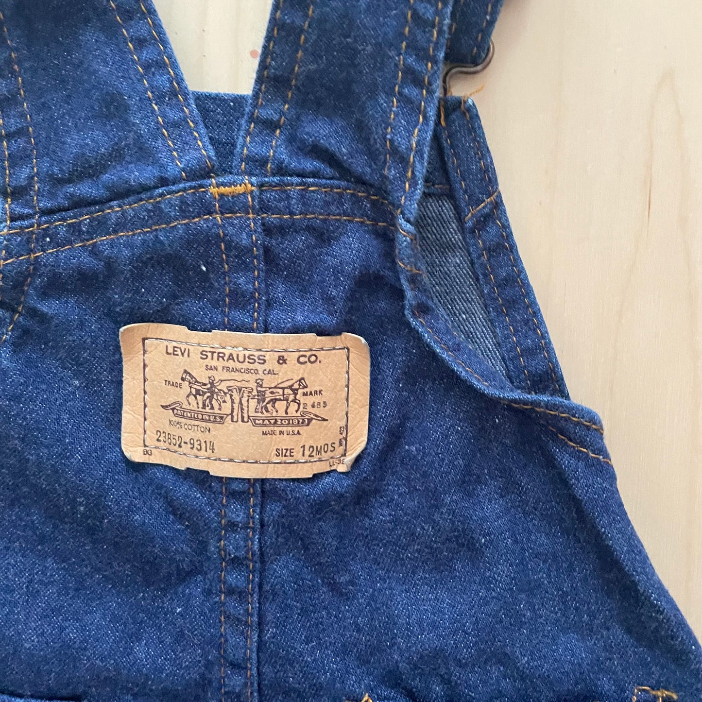 Levi’s Orange Tab Overalls - Yellow Clover Vintage Kids Clothes