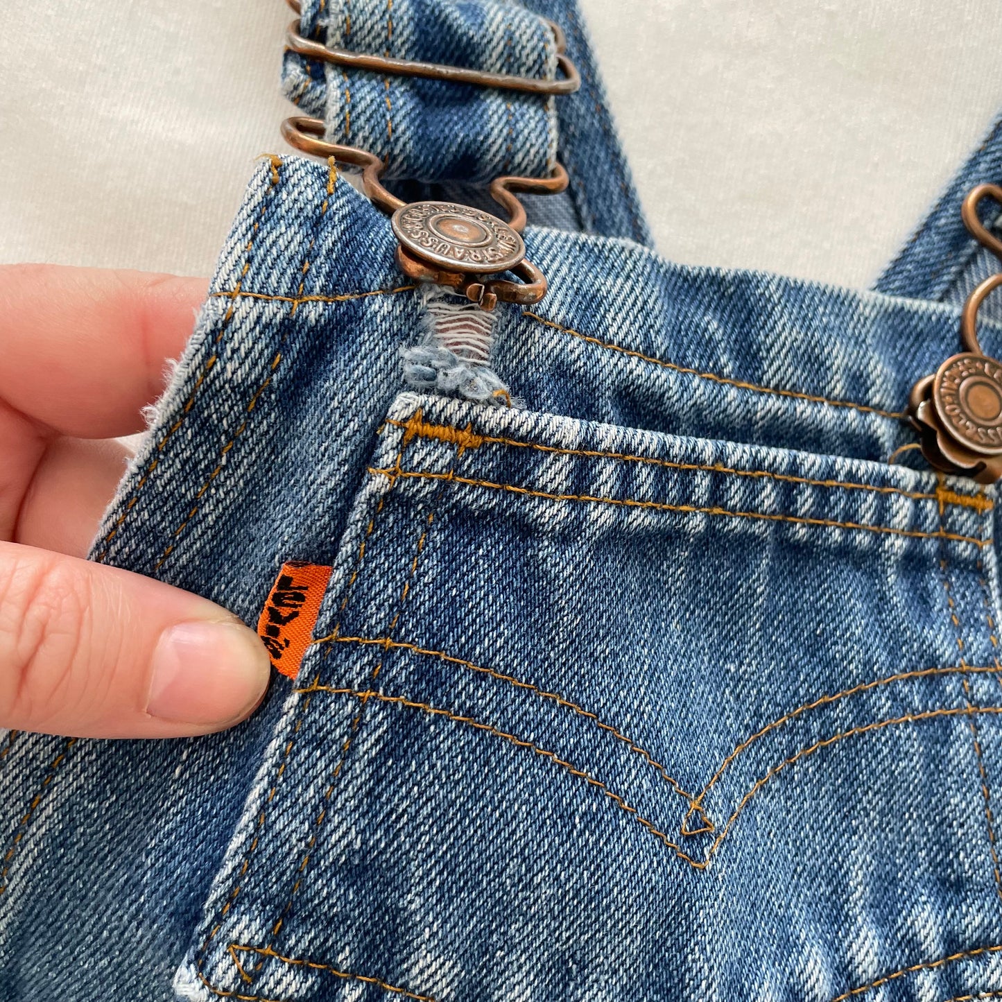 Levi’s Orange Tab Denim Shortalls