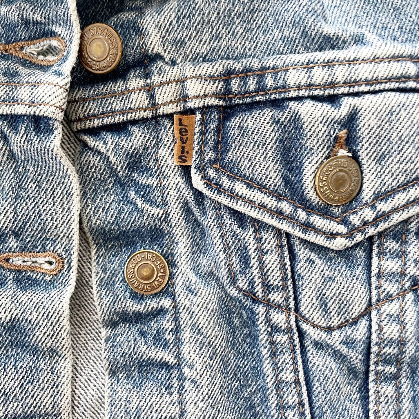 Vintage Levi’s Denim Jacket - Yellow Clover Vintage Kids Clothes