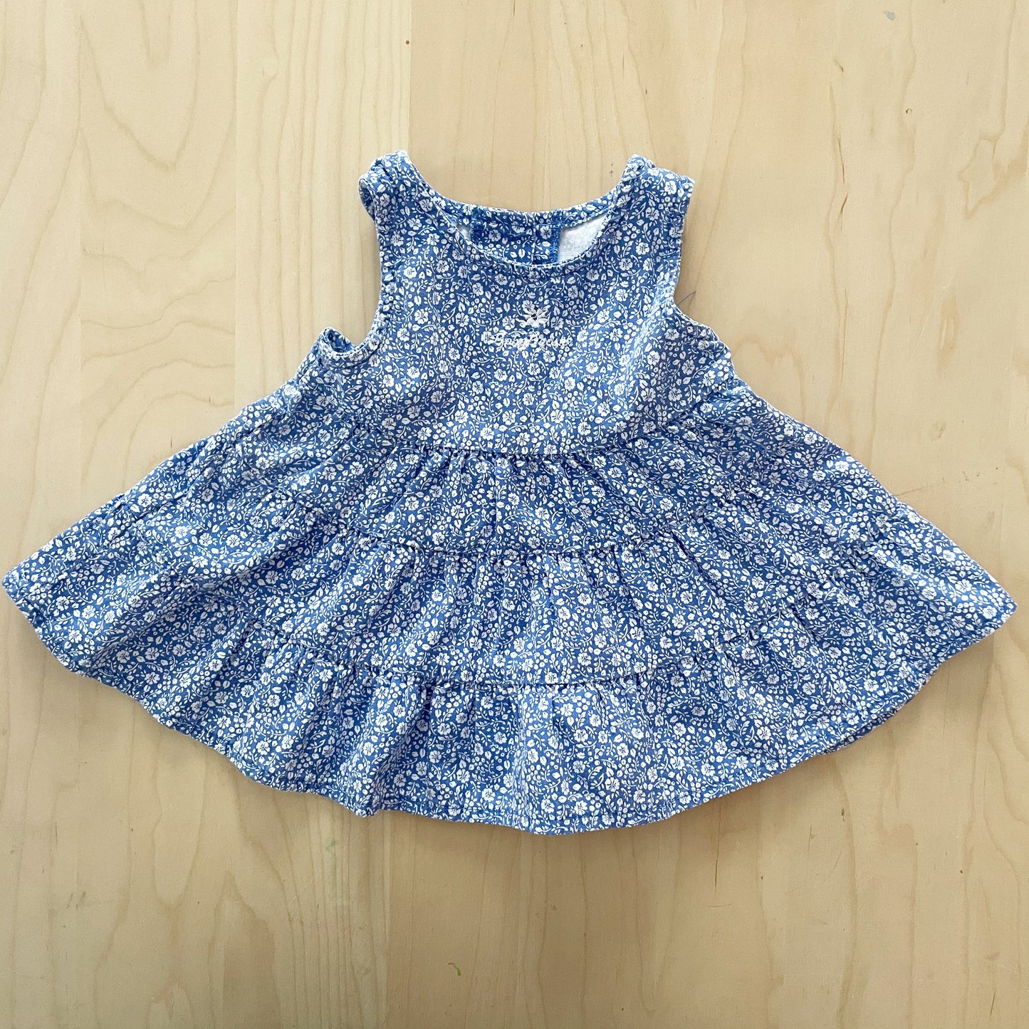 Baby B’gosh Ditsy Floral Tiered Dress - Yellow Clover Vintage Kids Clothes