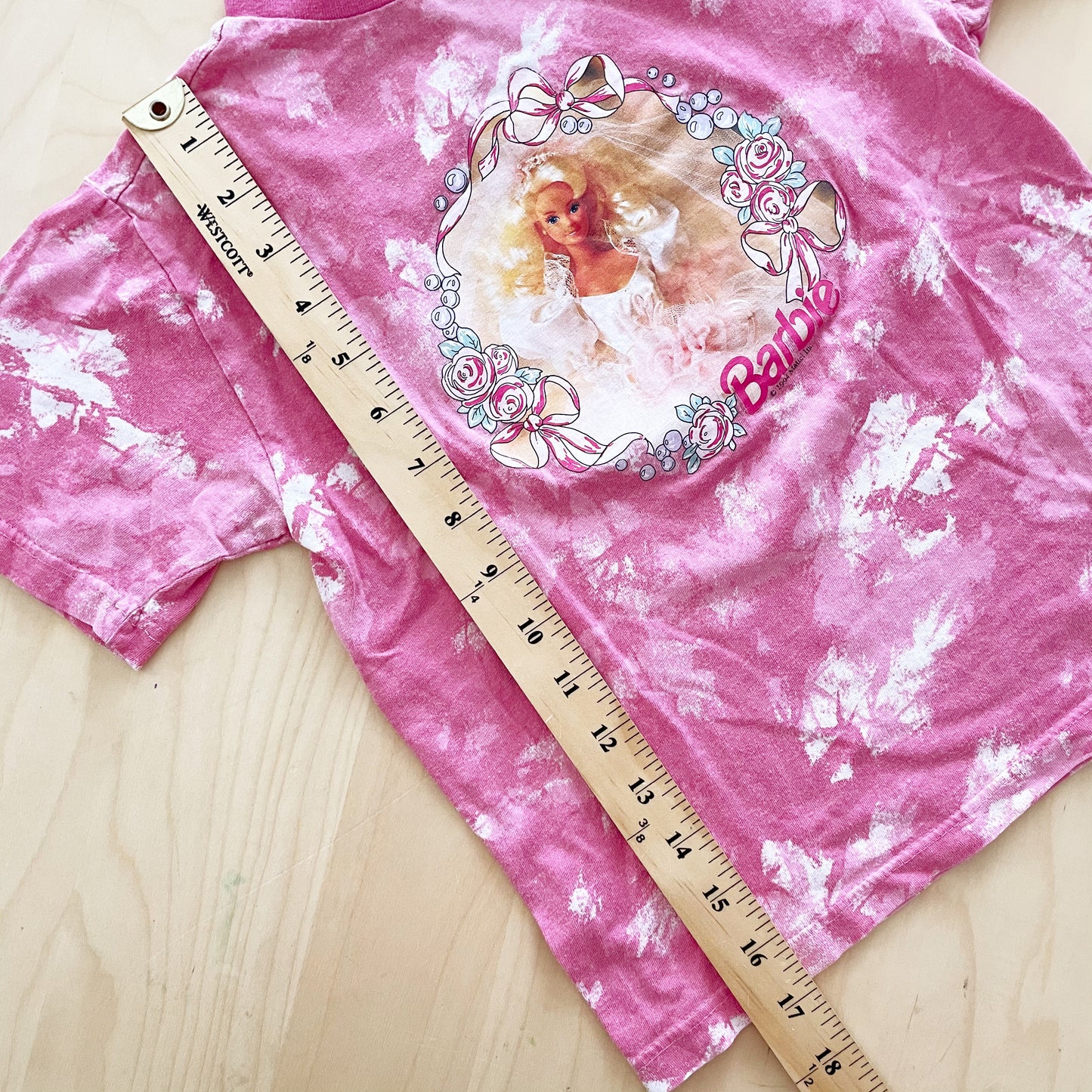 1994 Barbie Bride Graphic Tee - Yellow Clover Vintage Kids Clothes
