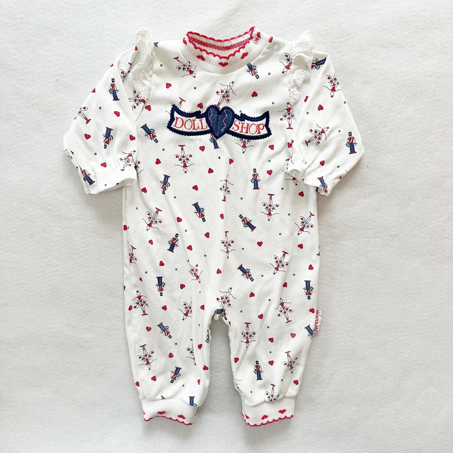 Healthtex Doll Shop Romper - Yellow Clover Vintage Kids Clothes