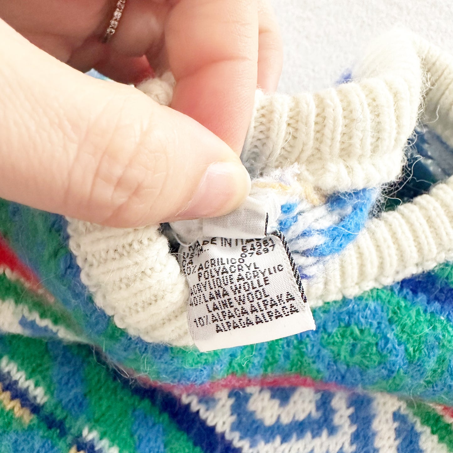Benetton Wool Blend Sweater - Yellow Clover Vintage Kids Clothes