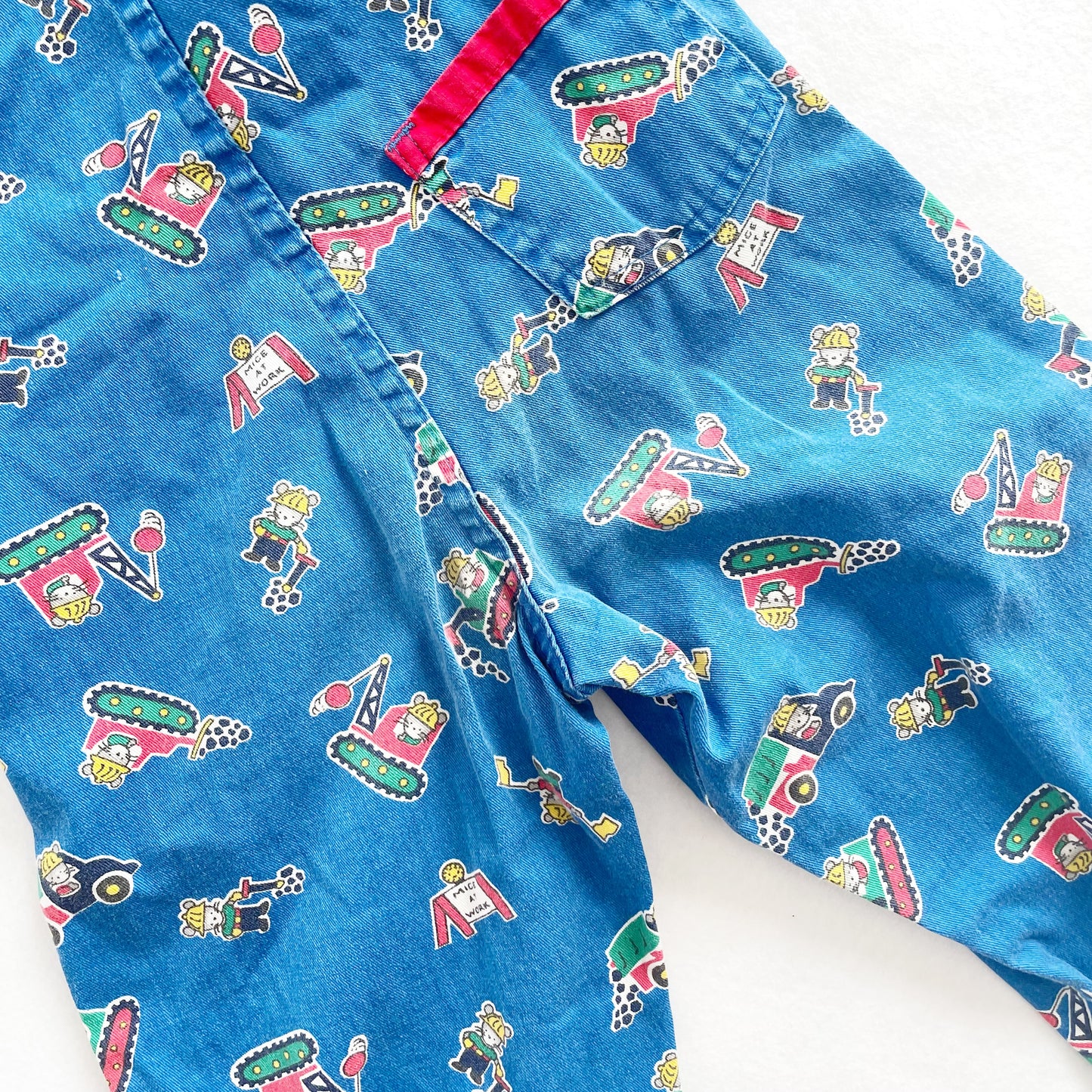 OshKosh Construction Mice Overalls - Yellow Clover Vintage Kids Clothes
