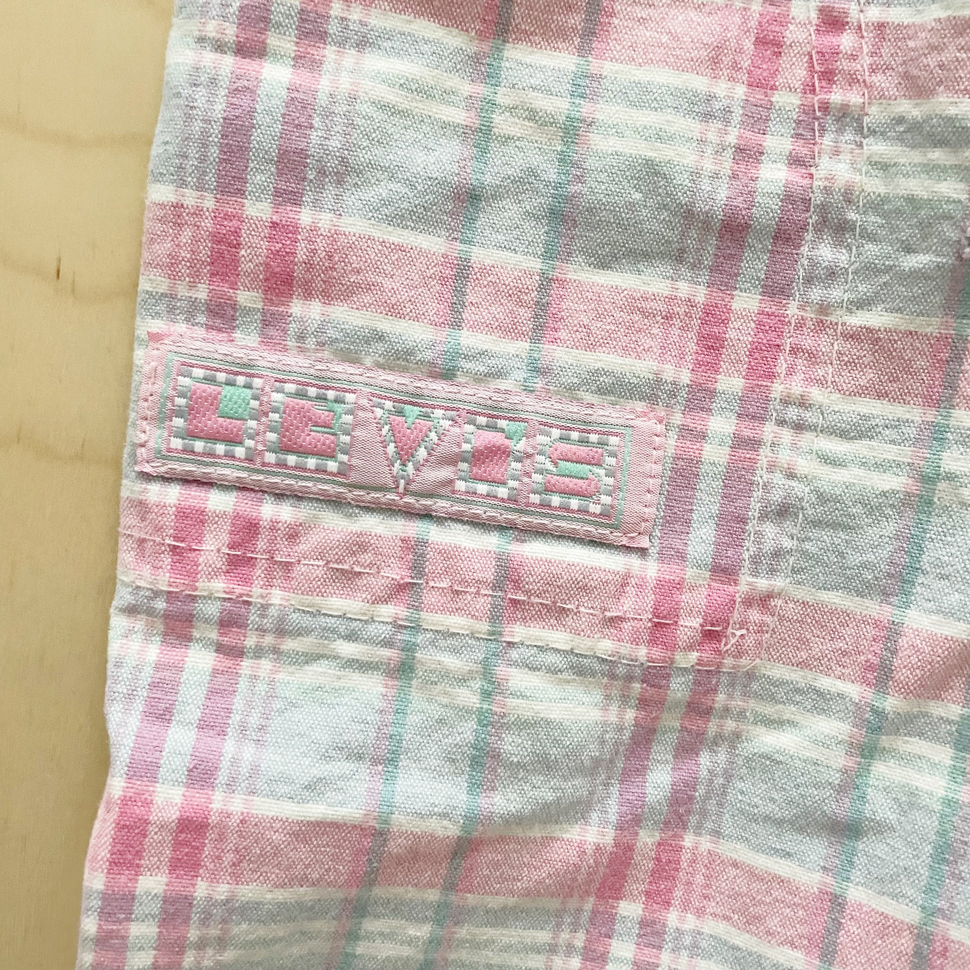 Levi’s Plaid Jumpsuit - Yellow Clover Vintage Kids Clothes