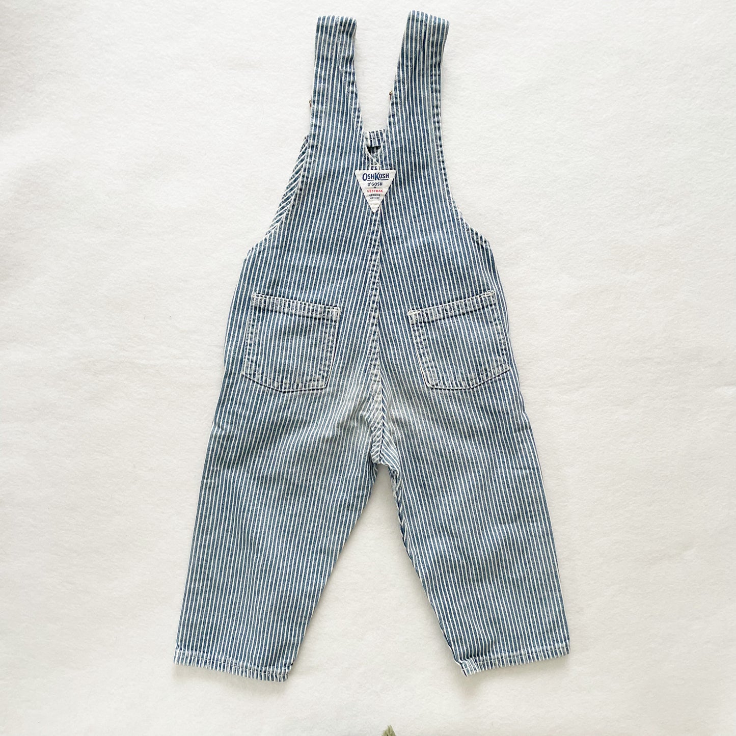 OshKosh Hickory Stripe Denim Overalls