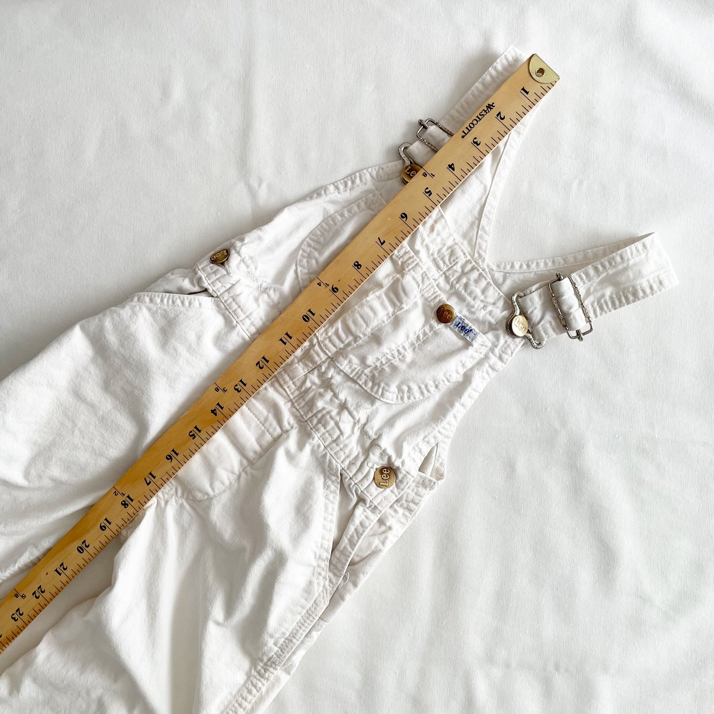 Lee Off-White Overalls • 5T? - Yellow Clover Vintage Kids Clothes