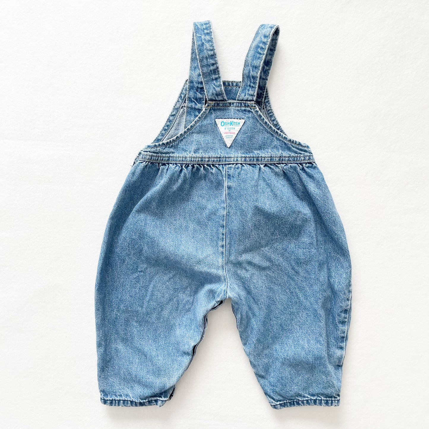OshKosh Denim Bubble Overalls - Yellow Clover Vintage Kids Clothes