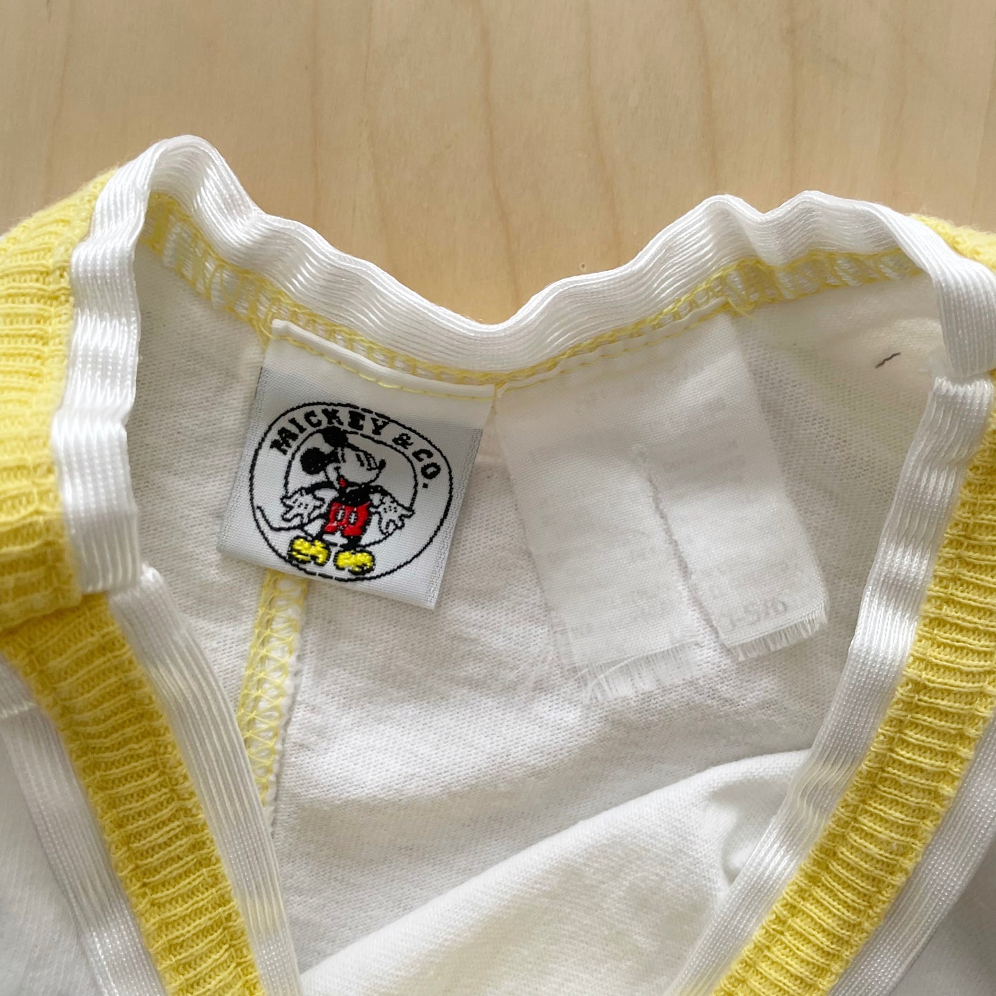 Mickey & Co. Cropped Tank Top - Yellow Clover Vintage Kids Clothes