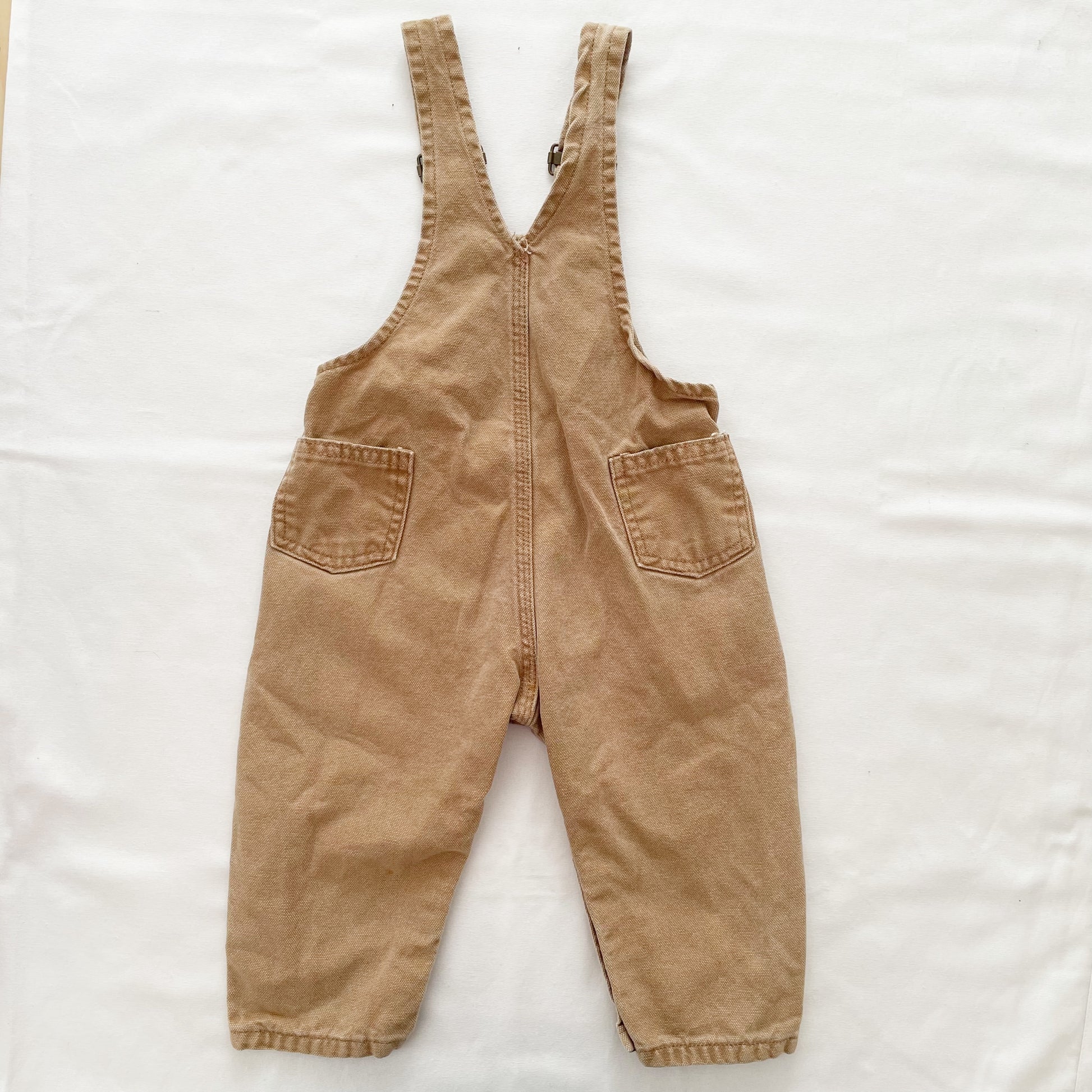 Carhartt Tan Overalls • 24m - Yellow Clover Vintage Kids Clothes